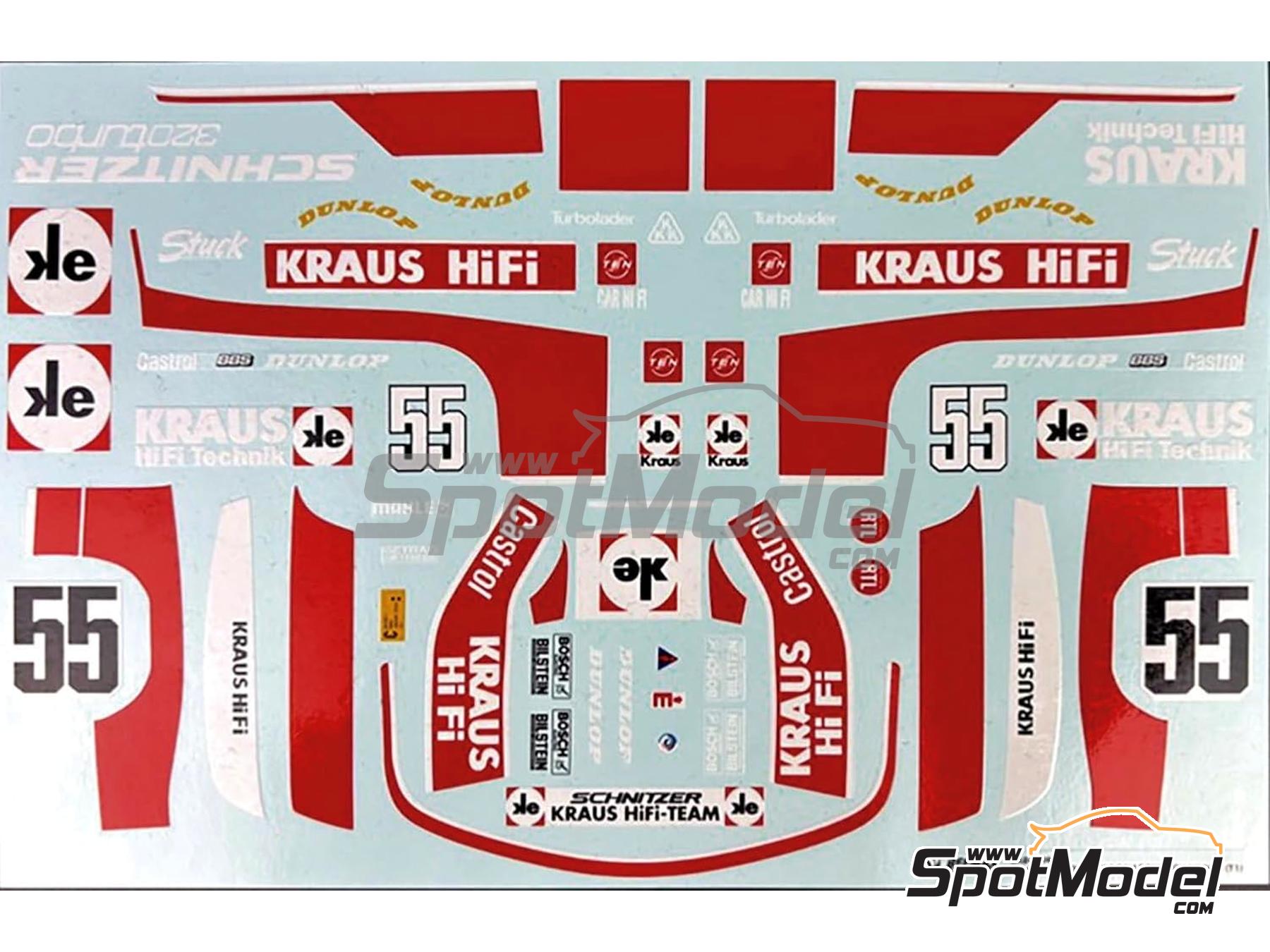 Image 11: BMW 320 E21 Turbo Group 5 Schnitzer Team sponsored by Kraus Hi-Fi - Deutsche Rennsport Meisterschaft DRM Zolder Westfalen-Pokal 1980 | Car scale model kit in 1/24 scale manufactured by Beemax Model Kits (ref.&nbsp;BX24028, also 4545782078374)