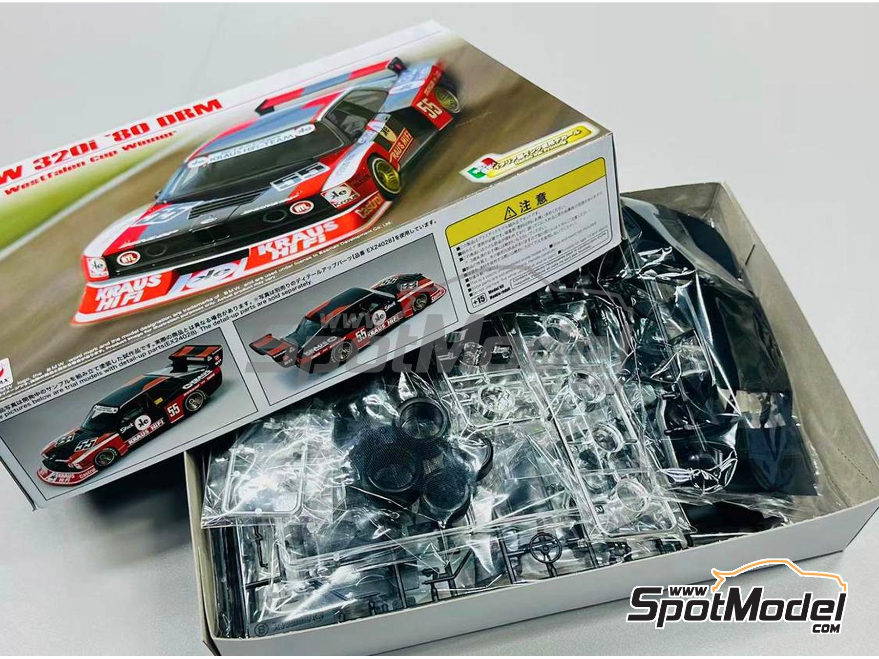 Image 15: BMW 320 E21 Turbo Grupo 5 Equipo Schnitzer patrocinado por Kraus Hi-Fi - Deutsche Rennsport Meisterschaft DRM Zolder Westfalen-Pokal 1980 | Maqueta de coche en escala&nbsp;1/24 fabricado por Beemax Model Kits (ref.&nbsp;BX24028, tambien 4545782078374)