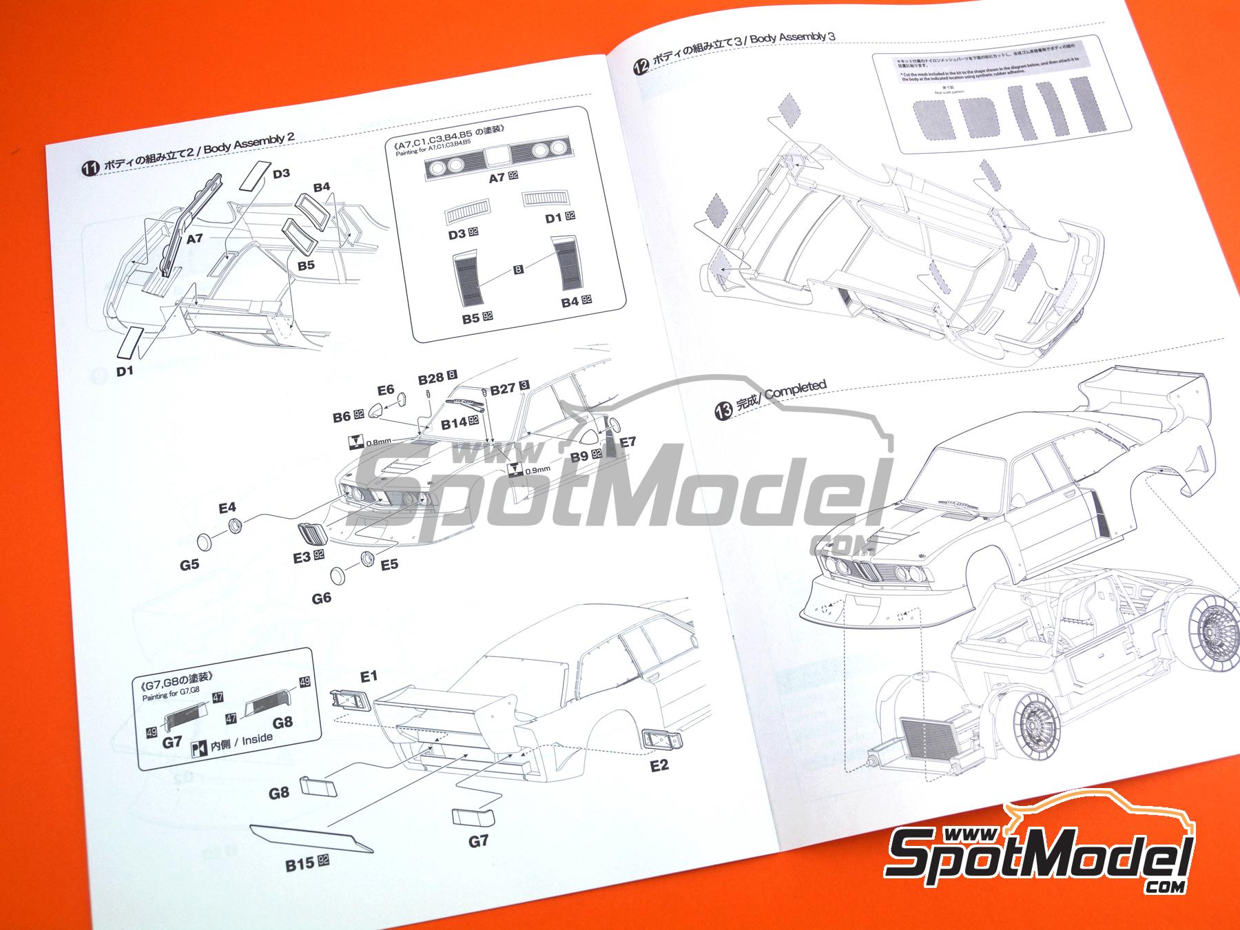 Image 29: BMW 320 E21 Turbo Grupo 5 Equipo Schnitzer patrocinado por Kraus Hi-Fi - Deutsche Rennsport Meisterschaft DRM Zolder Westfalen-Pokal 1980 | Maqueta de coche en escala&nbsp;1/24 fabricado por Beemax Model Kits (ref.&nbsp;BX24028, tambien 4545782078374)