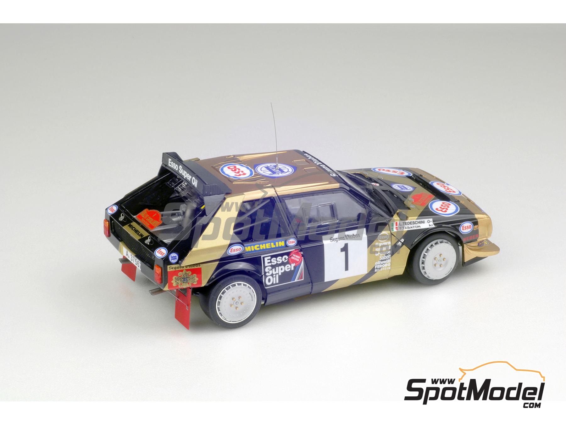 Image 3: Lancia Delta S4 Grupo B Equipo Scuderia Grifone patrocinado por Esso Super Oil - Rally Cataluña 1986 | Maqueta de coche en escala 1/24 fabricado por Beemax Model Kits (ref. BX24034, tambien 4545782082166)