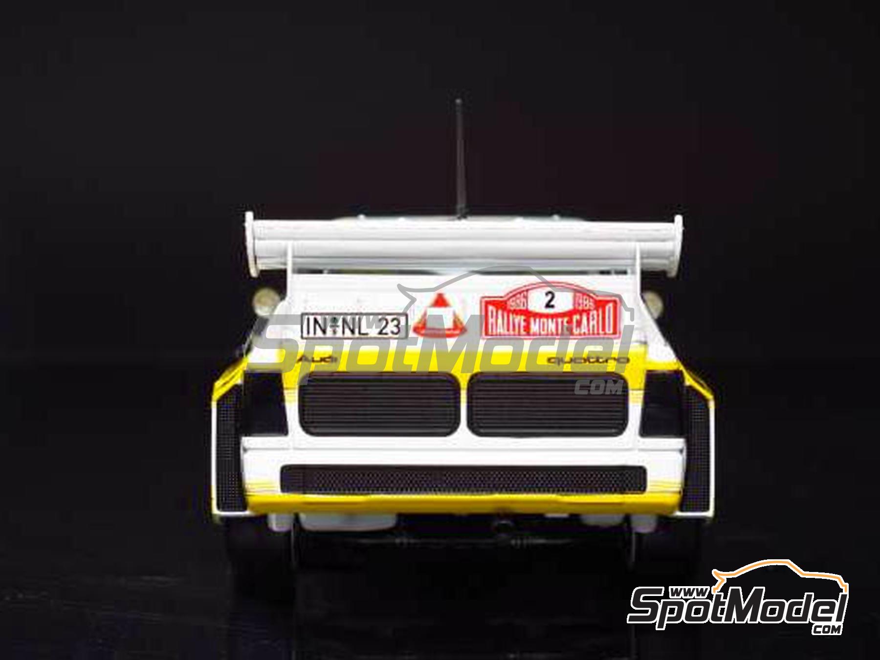 Image 4: Audi Sport Quattro S1 E2 Group B Audi Team Team sponsored by HB International - Monte Carlo Rally - Rallye Automobile de Monte-Carlo, Sanremo Rally 1985 and 1986 | Car scale model kit in 1/24 scale manufactured by Beemax Model Kits (ref.&nbsp;BX24035, also 4545782078398)