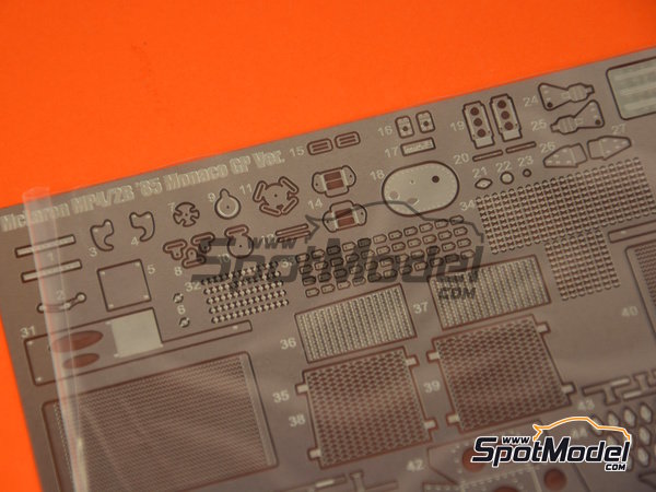 Image 10: McLaren TAG Porsche MP4/2B | Detail up set in 1/20 scale manufactured by Beemax Model Kits (ref. EX20001, also 4545782088977)