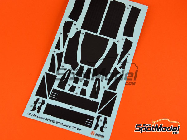 Image 18: McLaren TAG Porsche MP4/2B | Detail up set in 1/20 scale manufactured by Beemax Model Kits (ref. EX20001, also 4545782088977)