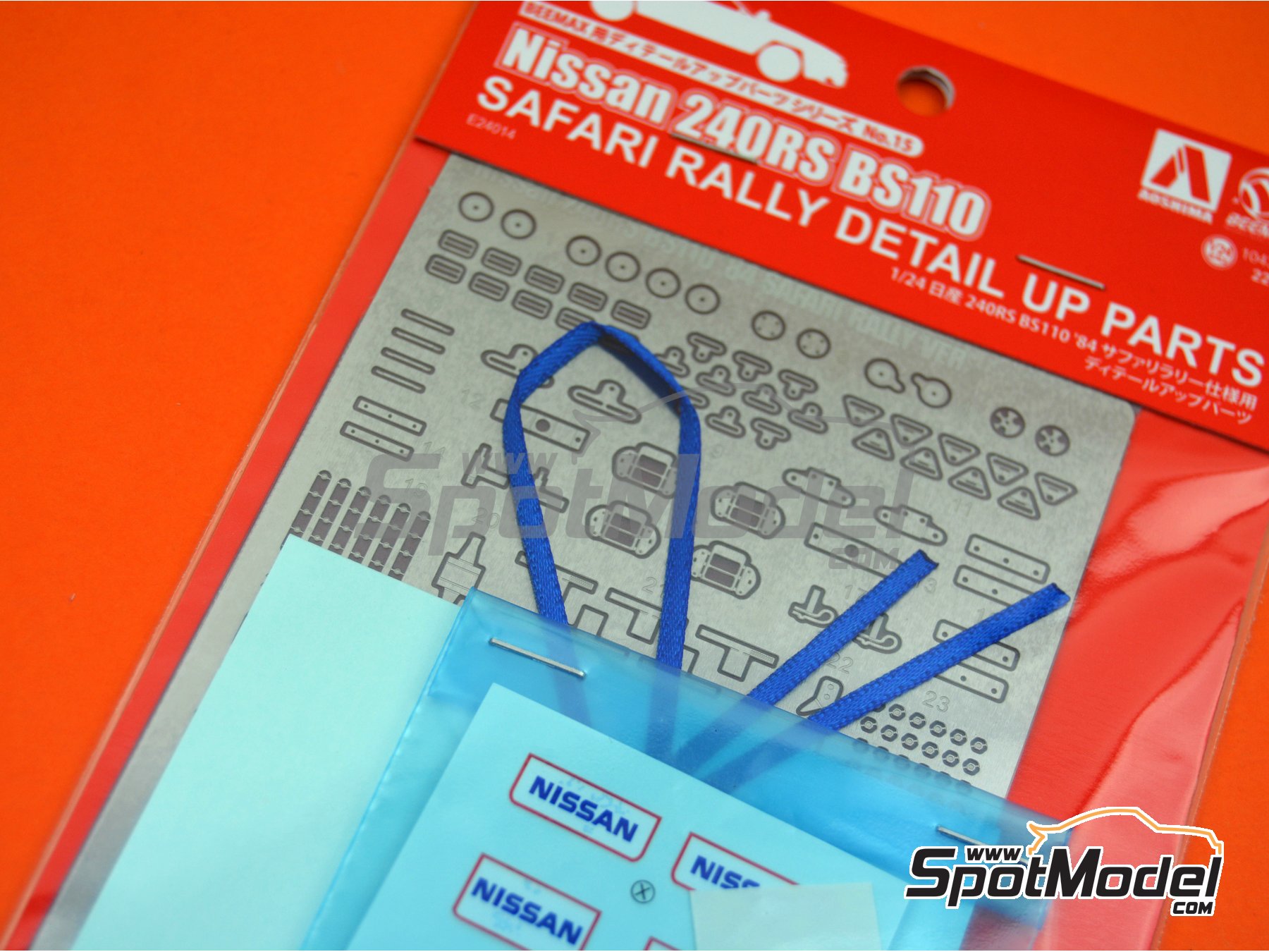 Image 2: Nissan 240RS - Safari Rally 1984 | Detail up set in 1/24 scale manufactured by Beemax Model Kits (ref. E24014, also 4905083104347)