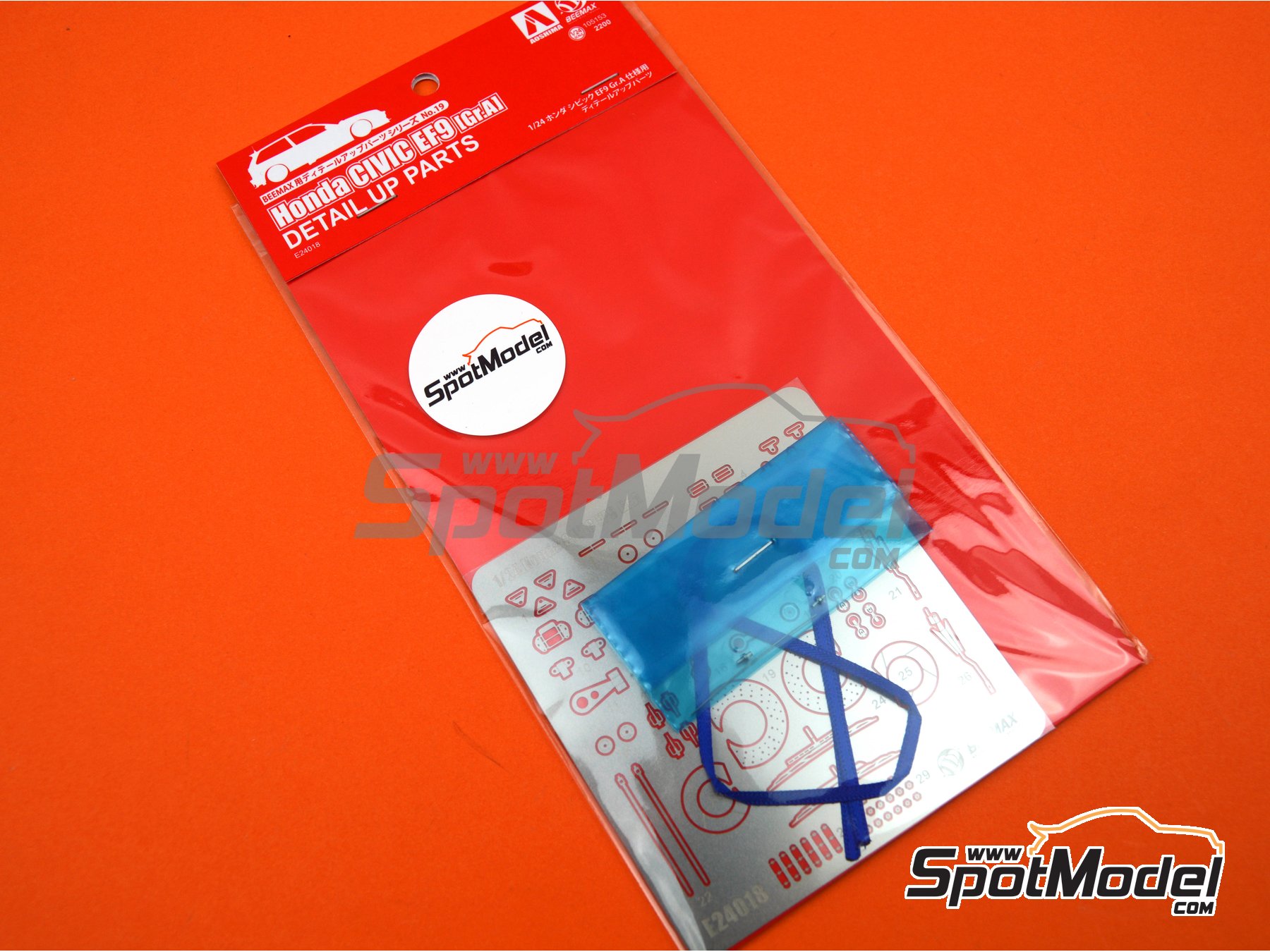 Image 1: Honda Civic EF9 Group A | Detail up set in 1/24 scale manufactured by Beemax Model Kits (ref. E24018, also 4905083105153)