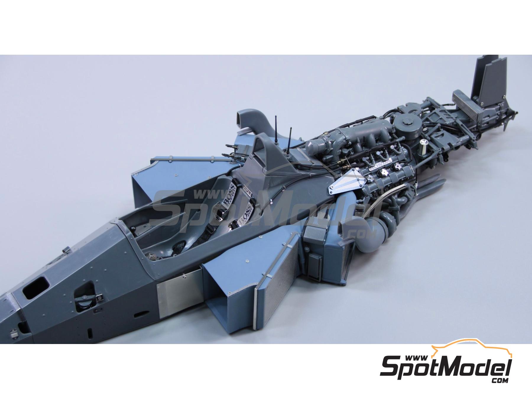 Image 6: McLaren Honda MP4/4 - Monaco Formula 1 Grand Prix 1988 | Detail up set in 1/12 scale manufactured by Beemax Model Kits (ref.&nbsp;EX12002, also 4545782118384 and BEE-E12002)