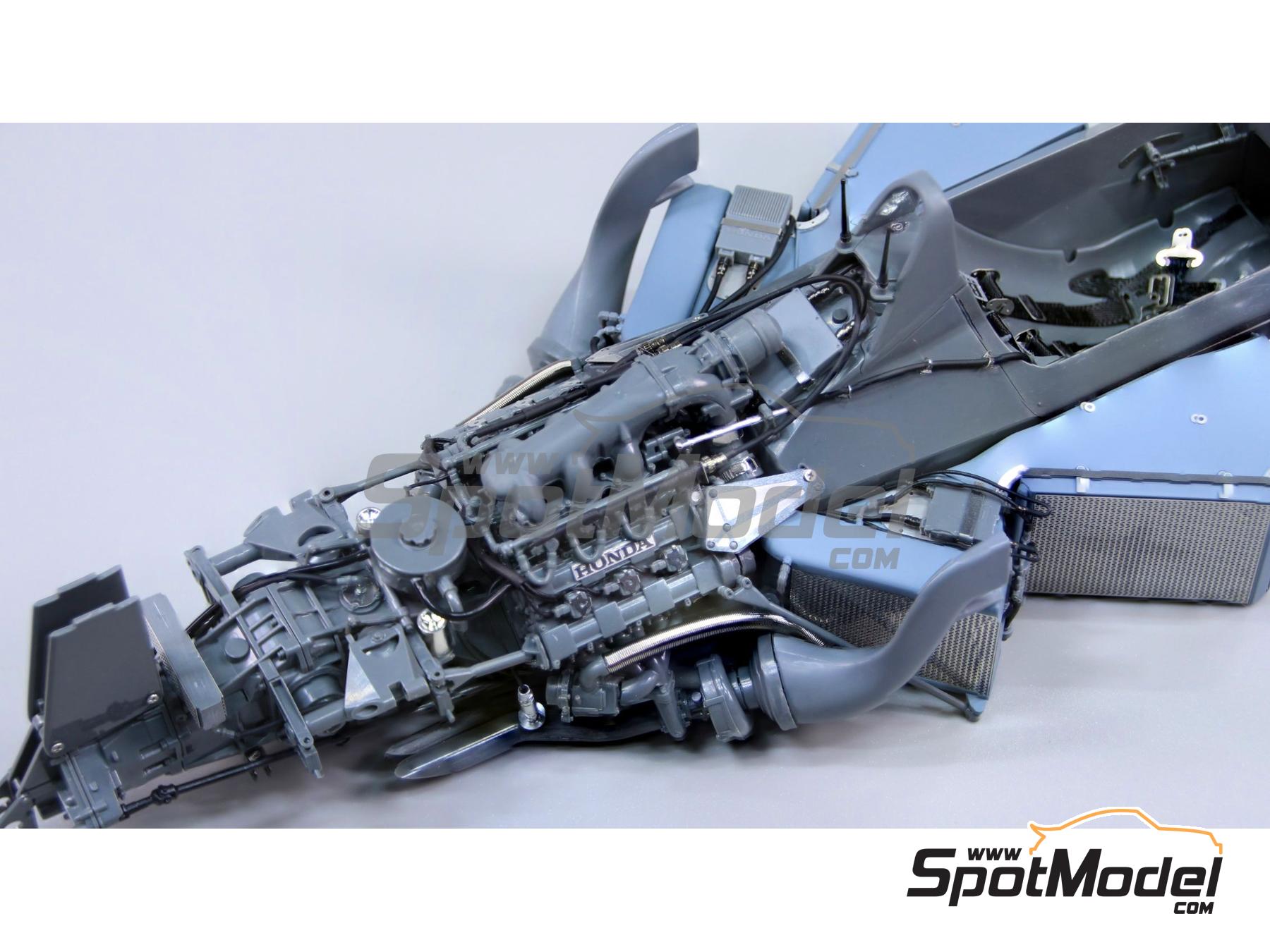 Image 9: McLaren Honda MP4/4 - Monaco Formula 1 Grand Prix 1988 | Detail up set in 1/12 scale manufactured by Beemax Model Kits (ref.&nbsp;EX12002, also 4545782118384 and BEE-E12002)