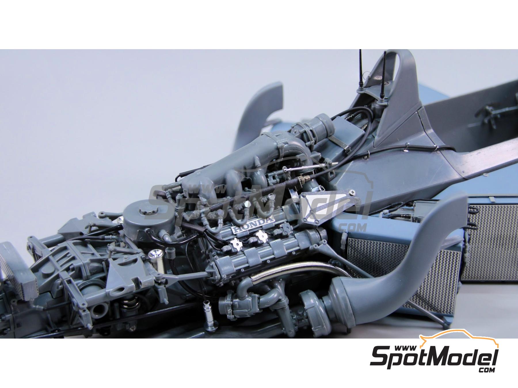 Image 15: McLaren Honda MP4/4 - Monaco Formula 1 Grand Prix 1988 | Detail up set in 1/12 scale manufactured by Beemax Model Kits (ref.&nbsp;EX12002, also 4545782118384 and BEE-E12002)