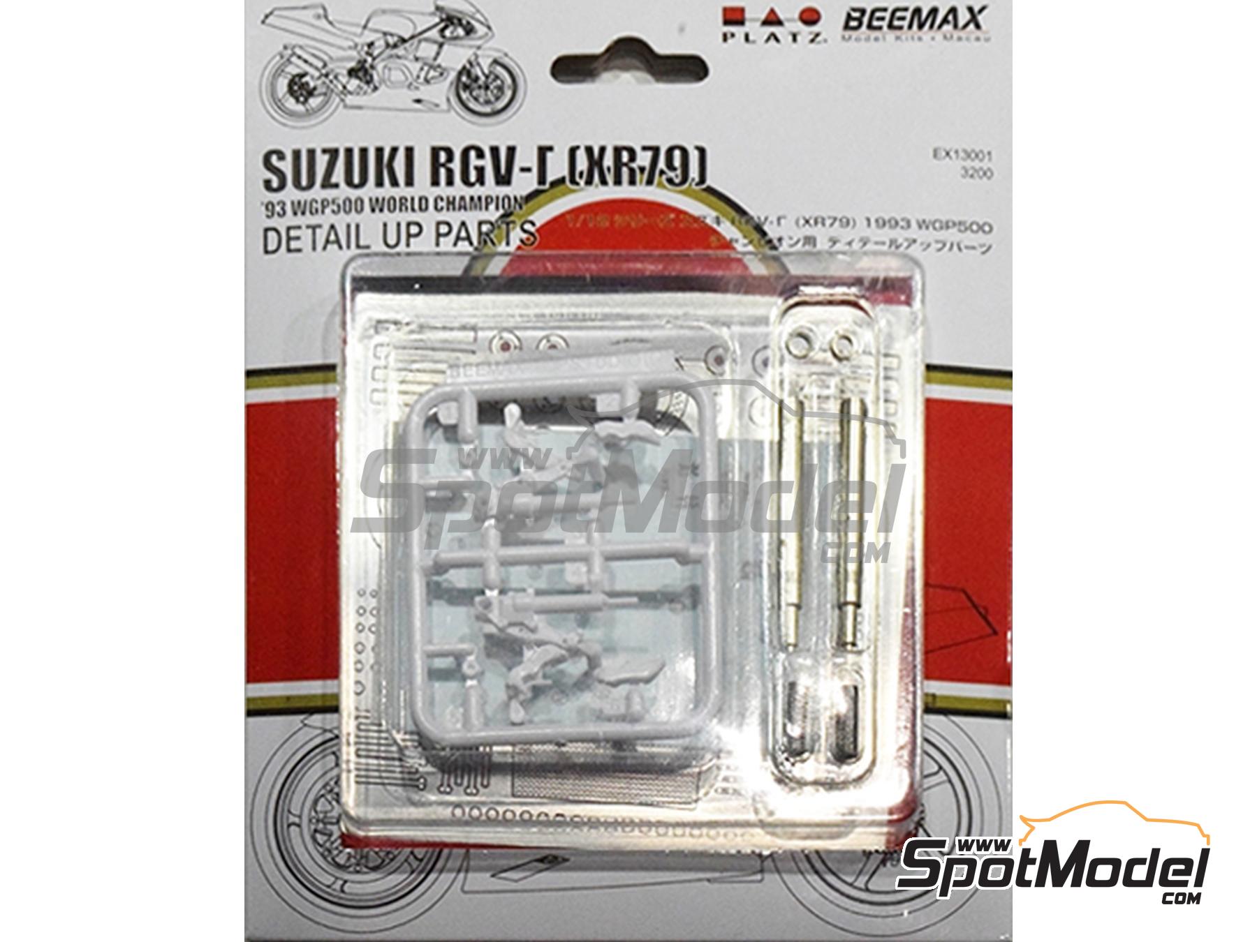 Image 1: Suzuki RGV500 - World Championship 1993 | Detail up set in 1/12 scale manufactured by Beemax Model Kits (ref.&nbsp;EX13001, also 4545782111545)