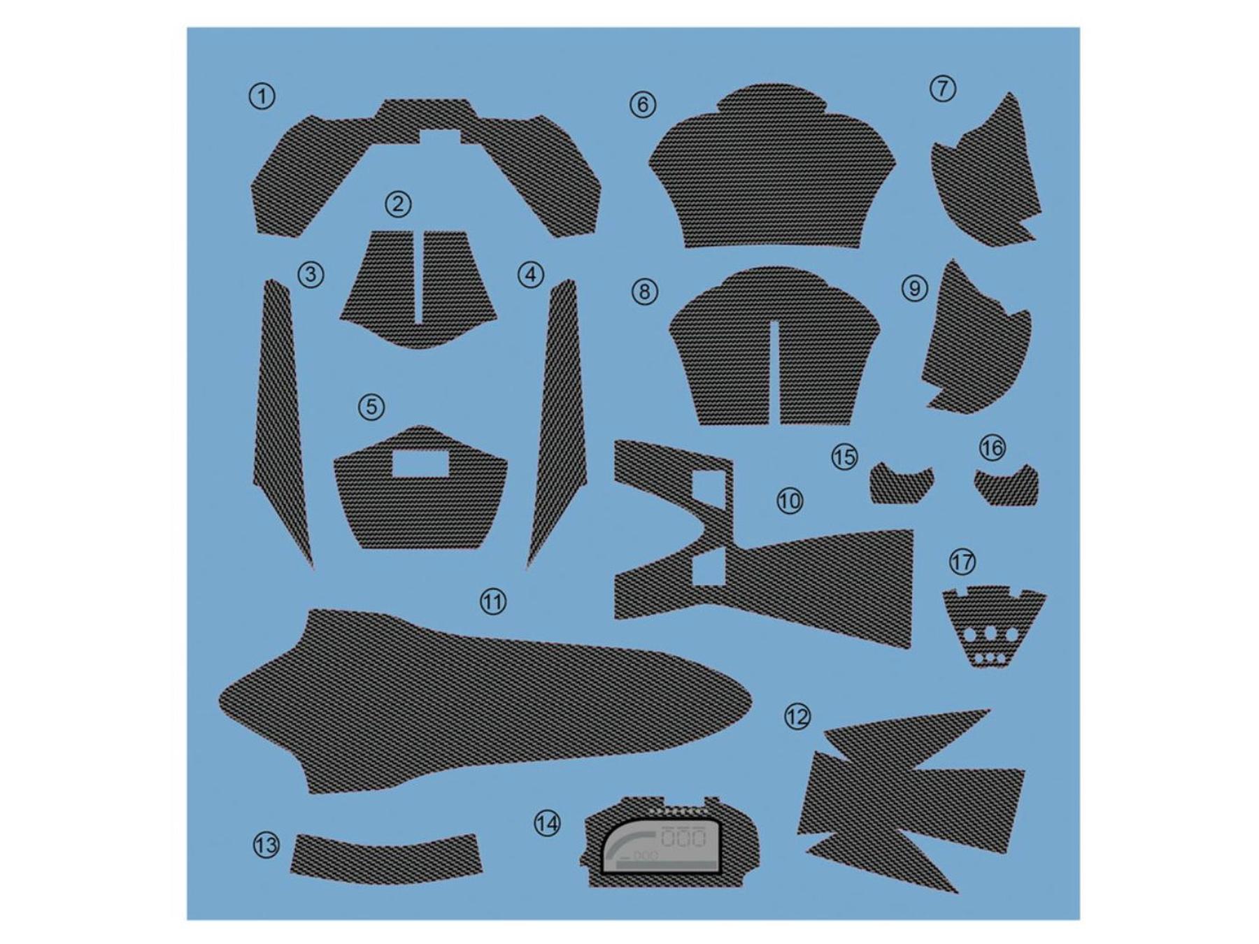 Image 4: Yamaha YZR-M1 -  2007 | Detail up set in 1/12 scale manufactured by Beemax Model Kits (ref.&nbsp;EX13002, also 4545782131901)