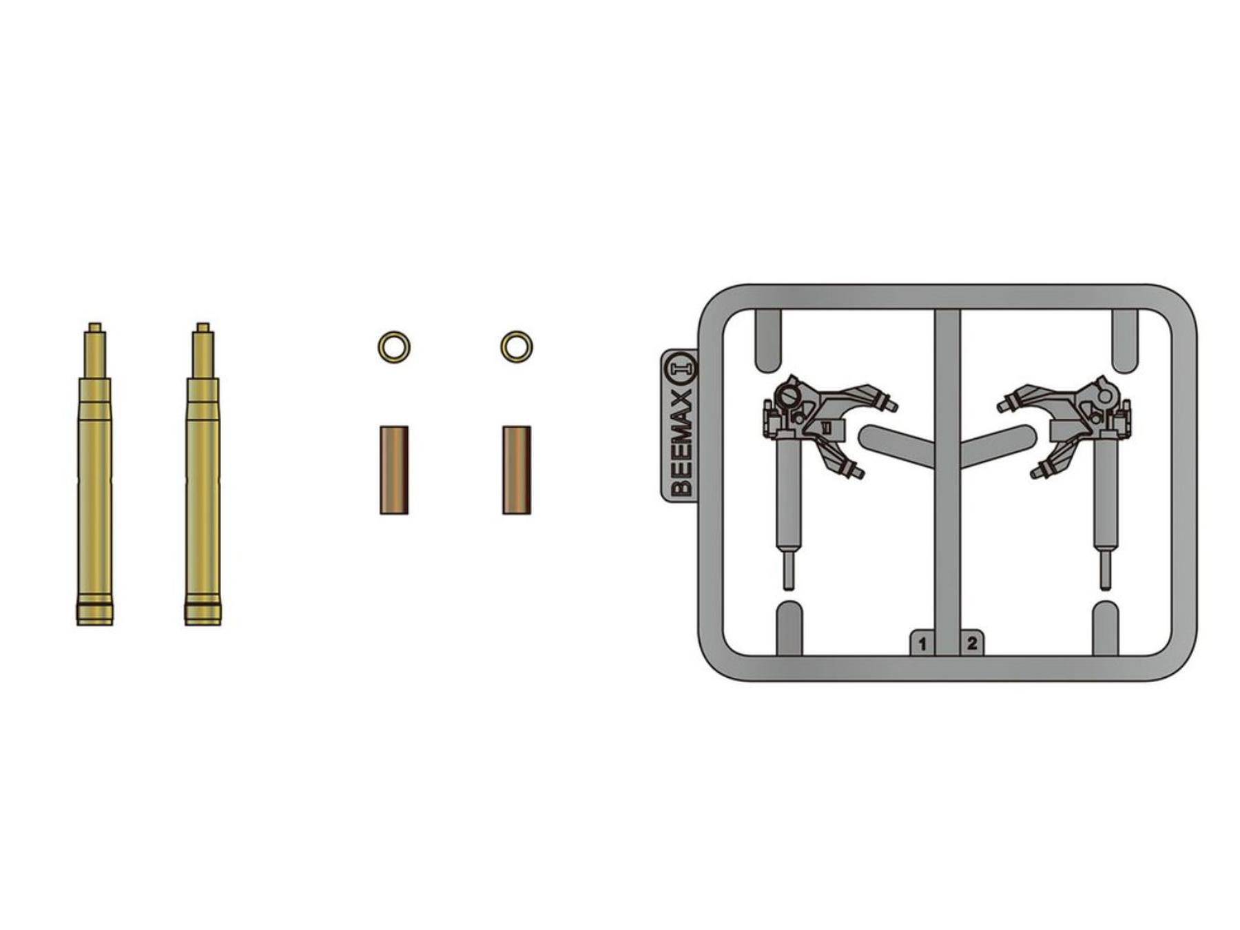 Image 5: Yamaha YZR-M1 -  2007 | Detail up set in 1/12 scale manufactured by Beemax Model Kits (ref.&nbsp;EX13002, also 4545782131901)