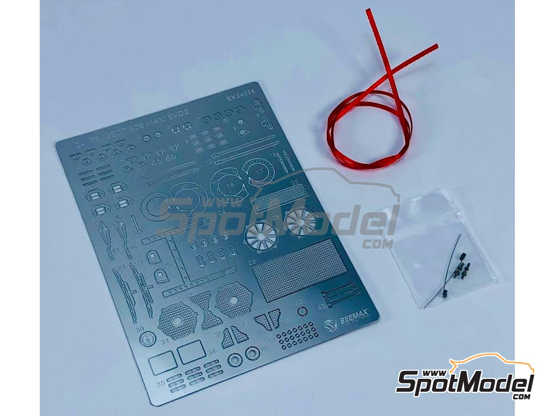 Image 2: Peugeot 306 Maxi Evo 2 | Set de mejora y detallado en escala&nbsp;1/24 fabricado por Beemax Model Kits (ref.&nbsp;EX24026, tambien 4545782078879)