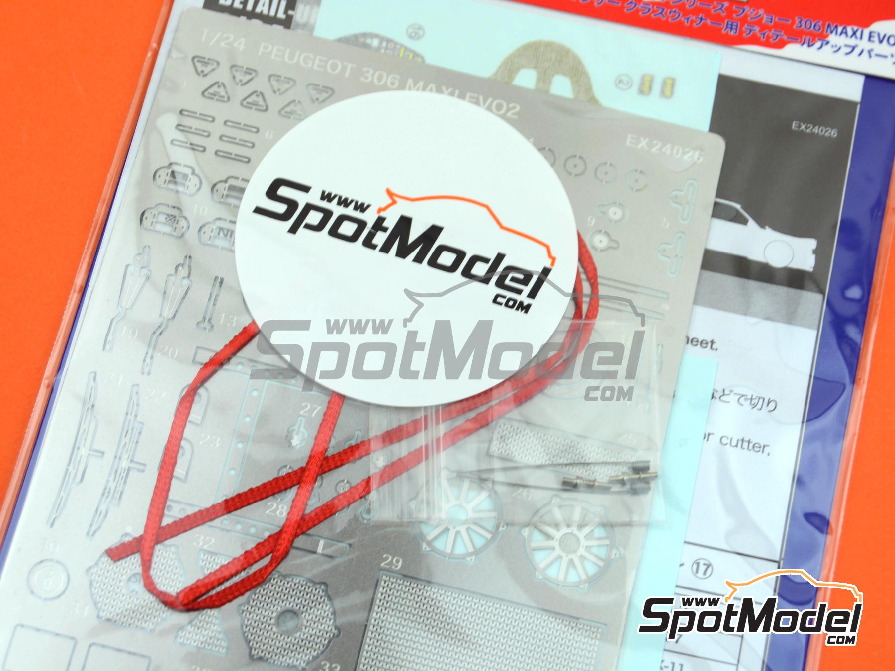Image 5: Peugeot 306 Maxi Evo 2 | Set de mejora y detallado en escala&nbsp;1/24 fabricado por Beemax Model Kits (ref.&nbsp;EX24026, tambien 4545782078879)