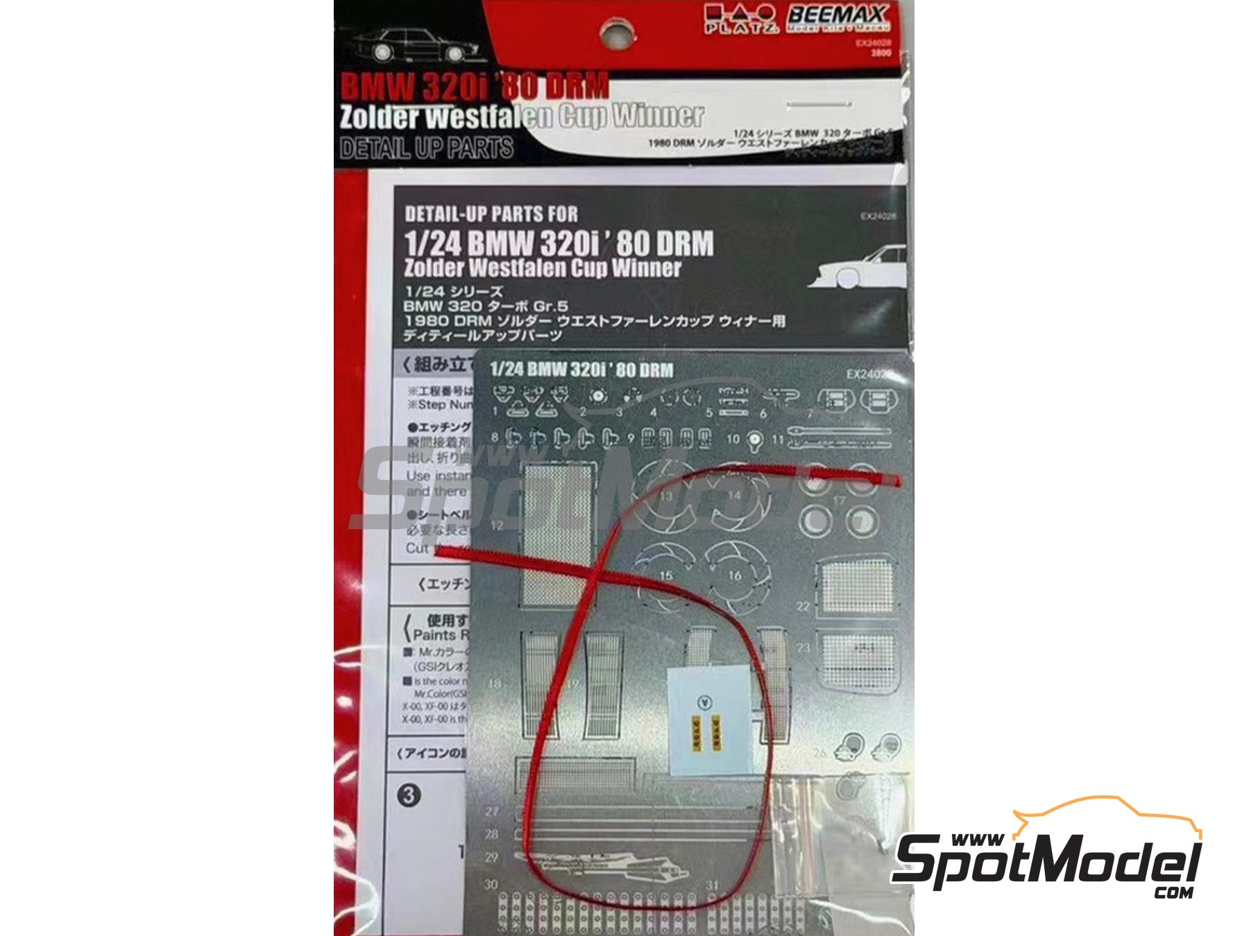 Image 2: BMW 320 E21 Turbo Grupo 5 -  1980 | Detail up set in 1/24 scale manufactured by Beemax Model Kits (ref.&nbsp;EX24028, also 4545782127355)