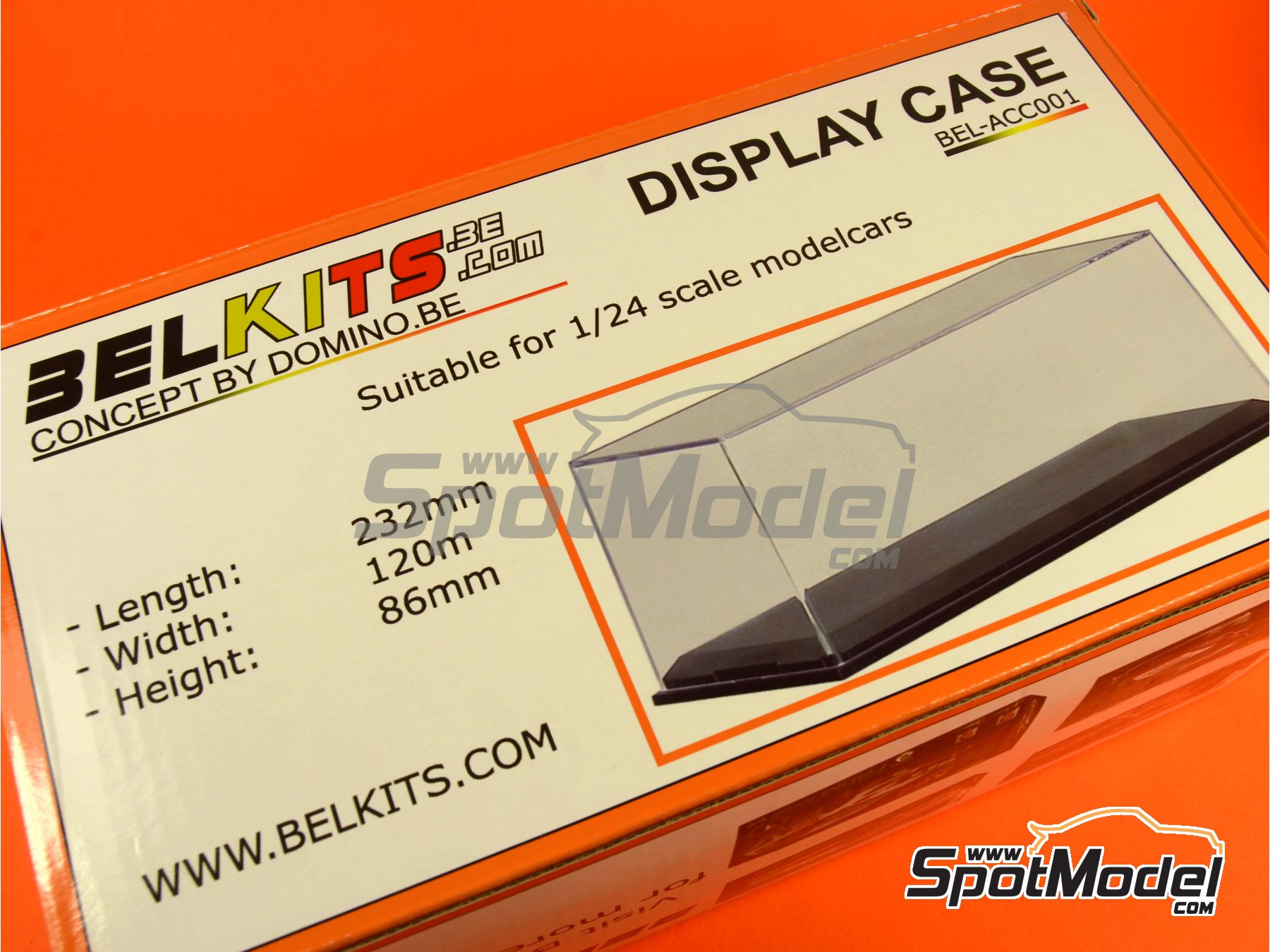 Image 5: Display case for 1/24 scale model cars | Display case in 1/24 scale manufactured by Belkits (ref.&nbsp;BEL-ACC001, also 9789491094644 and BELACC001)