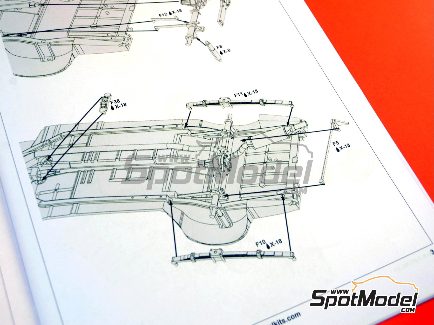 Image 18: Ford Escort RS1600 Mk I sponsored by Milk Marketing Board - Great Britain RAC Rally 1973 | Car scale model kit in 1/24 scale manufactured by Belkits (ref.&nbsp;BEL006, also 9789597229988 and BEL-006)