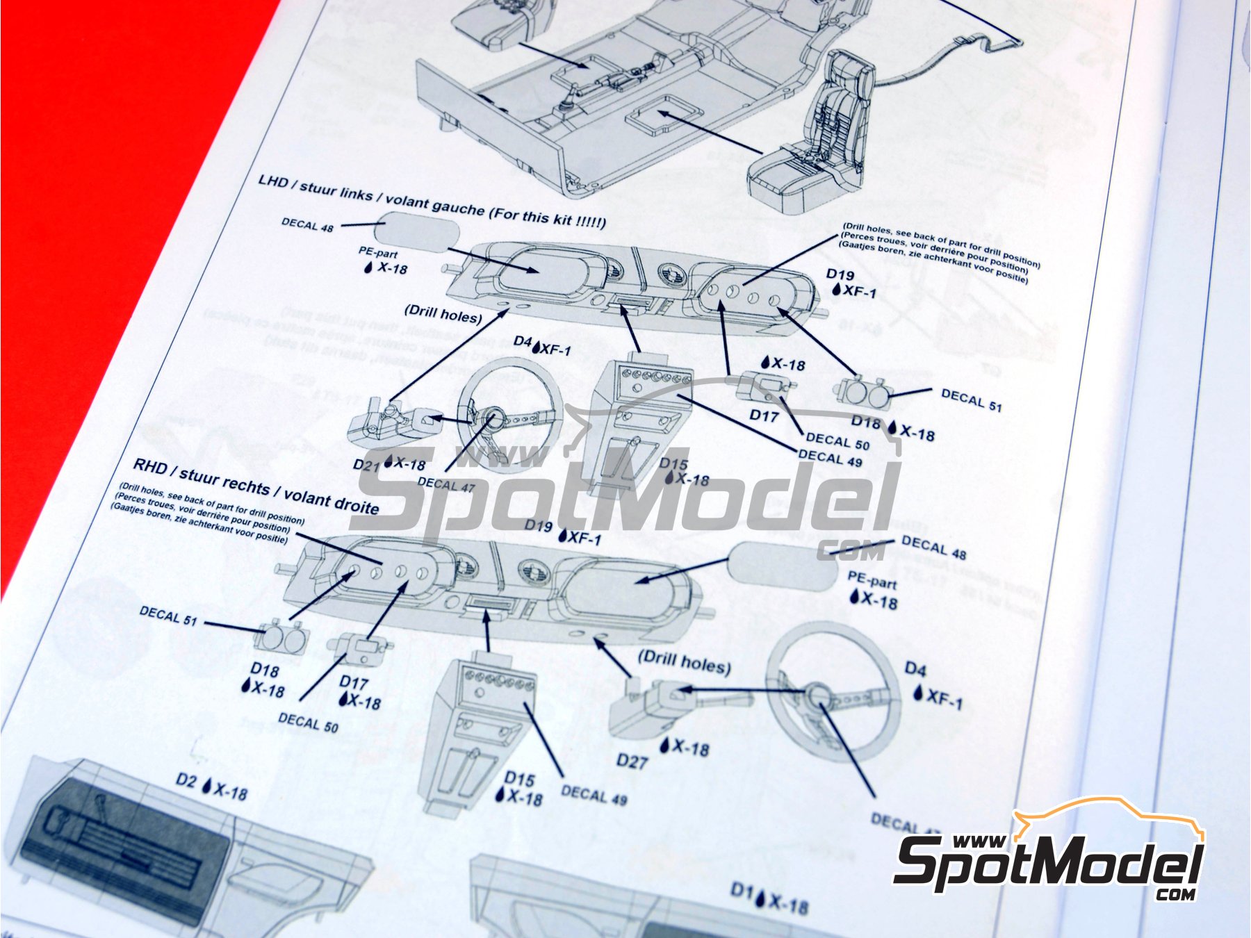 Image 20: Ford Escort RS1600 Mk I sponsored by Milk Marketing Board - Great Britain RAC Rally 1973 | Car scale model kit in 1/24 scale manufactured by Belkits (ref.&nbsp;BEL006, also 9789597229988 and BEL-006)