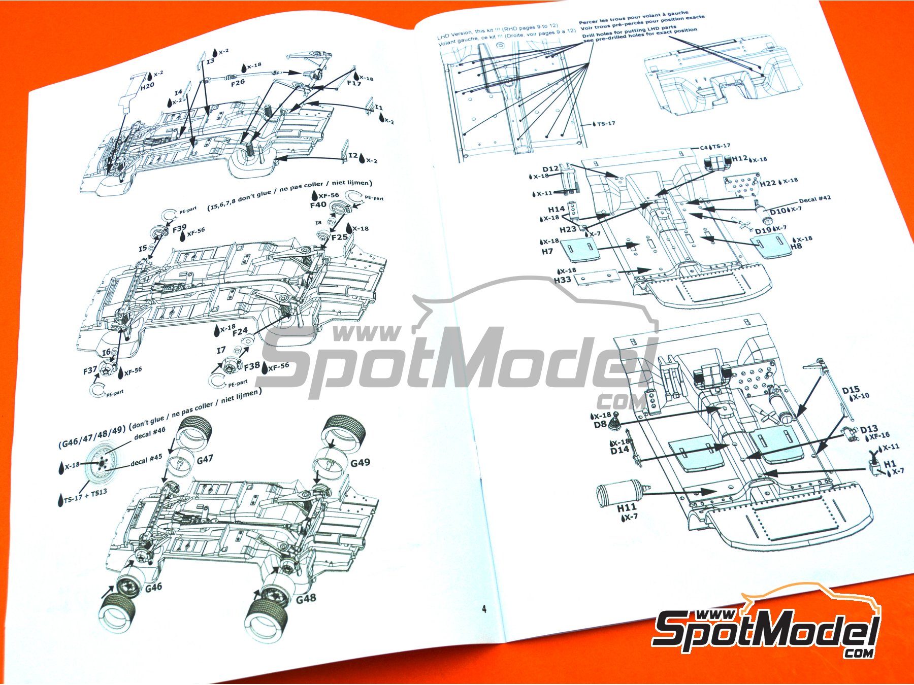 Image 22: Opel Manta 400 Group B Opel Euro Team - Tour de France Automobile 1984 | Model car kit in 1/24 scale manufactured by Belkits (ref.&nbsp;BEL008, also BEL-008)