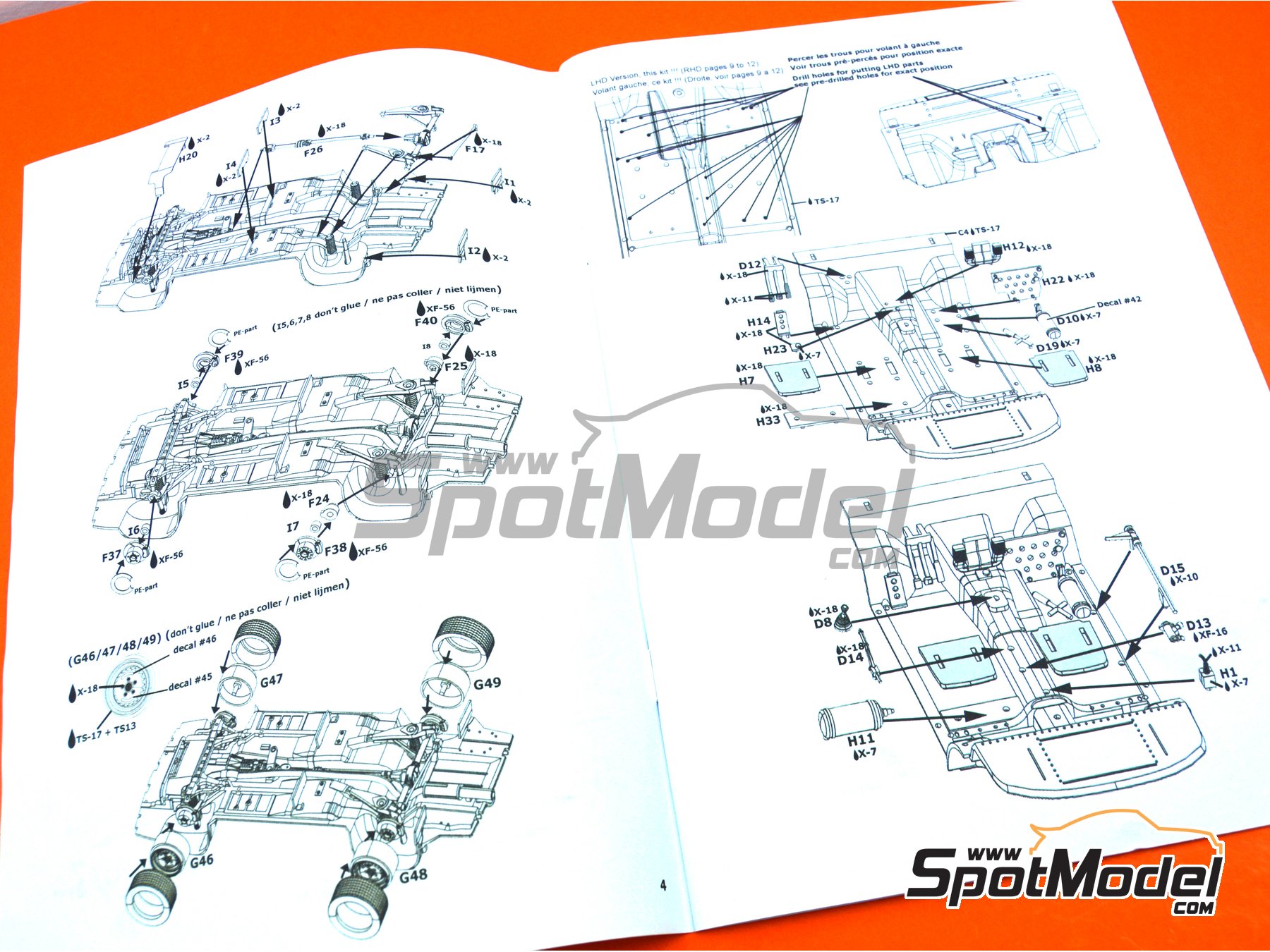 Image 23: Opel Manta 400 Group B Opel Euro Team - Tour de France Automobile 1984 | Model car kit in 1/24 scale manufactured by Belkits (ref.&nbsp;BEL008, also BEL-008)