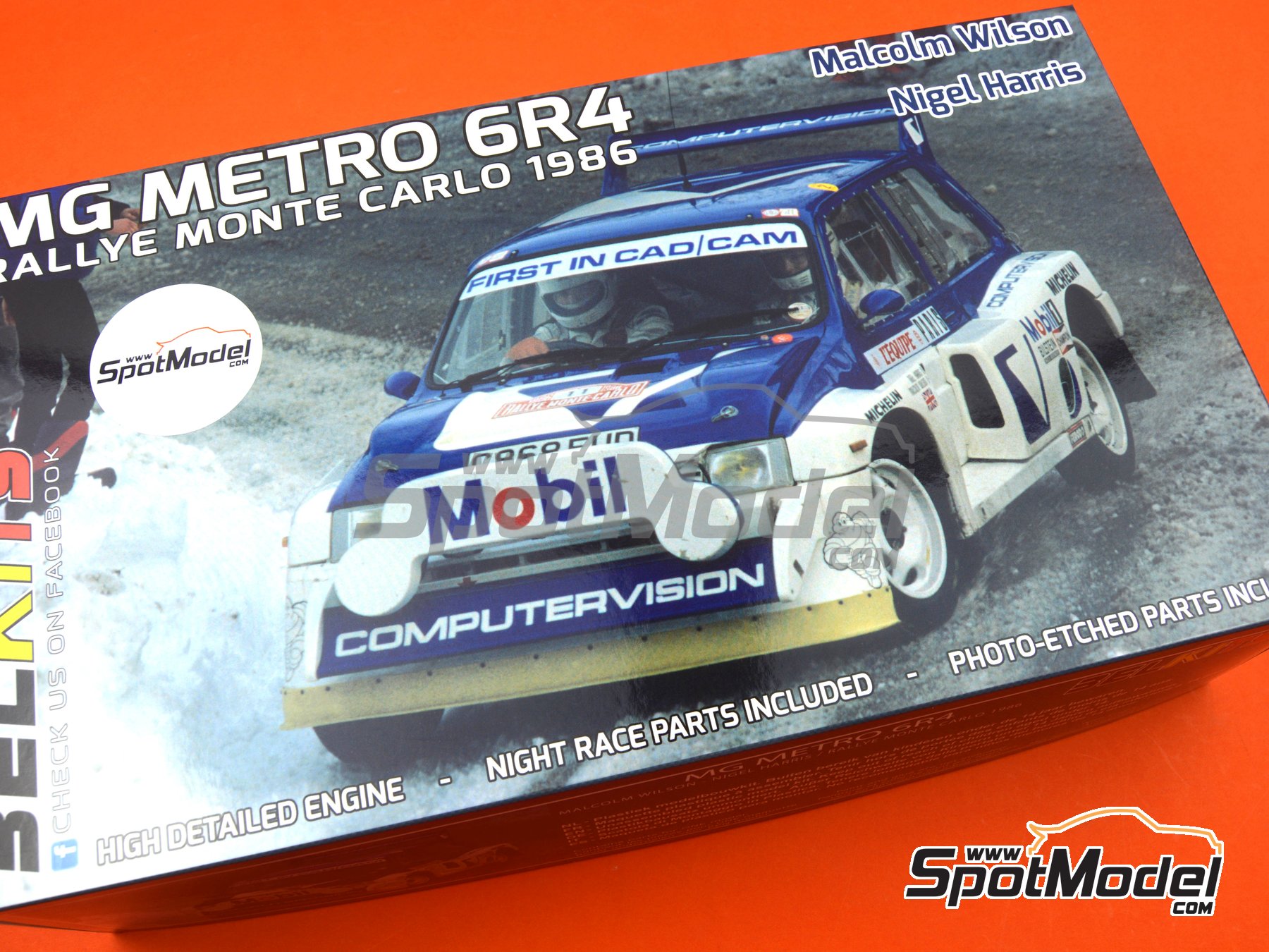 Belkits BEL015: Car scale model kit 1/24 scale - MG Metro 6R4