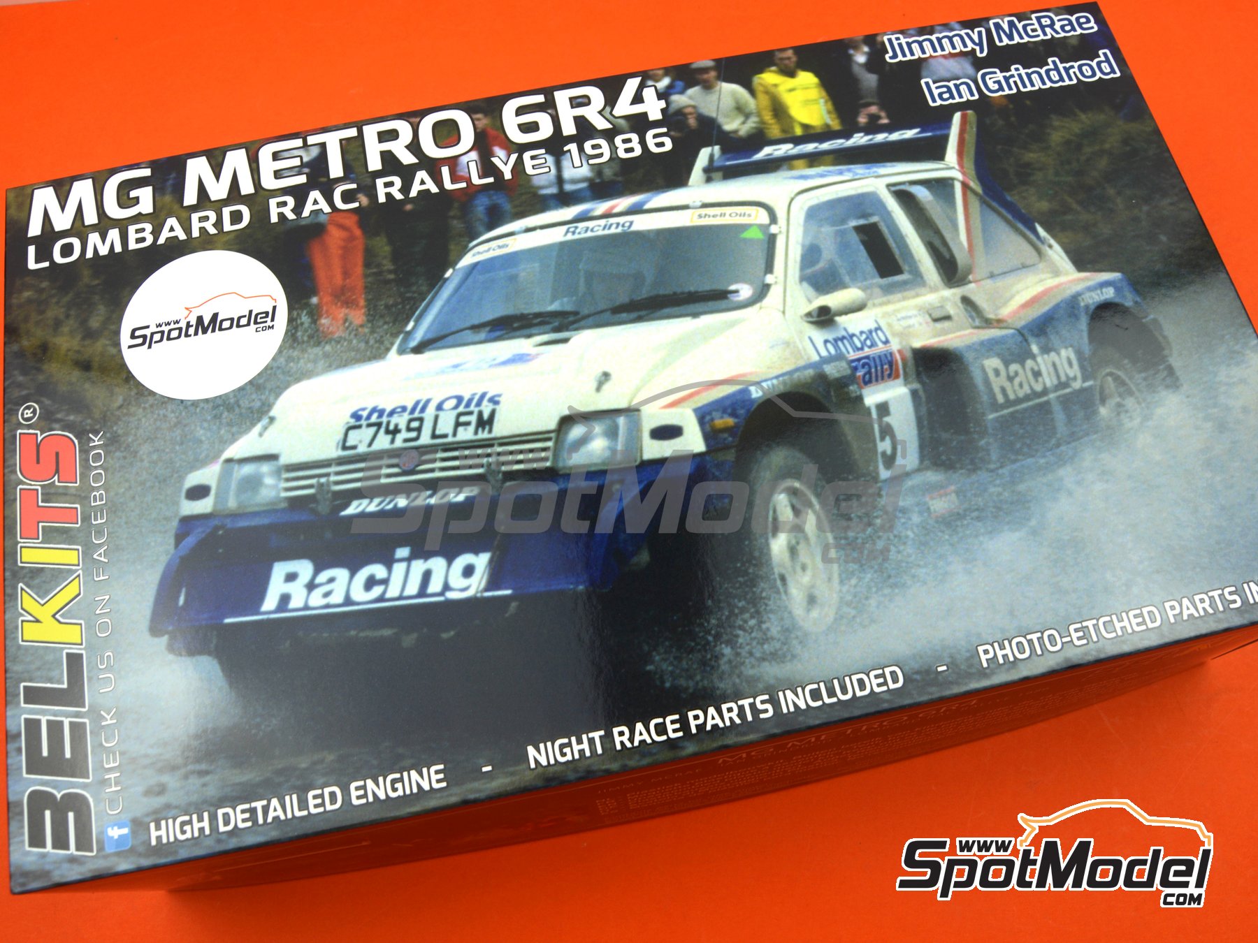 Belkits 016 1986 MG Metro 6R4 Lombard Rallye McRae Grindrod 1:24 neu 2020
