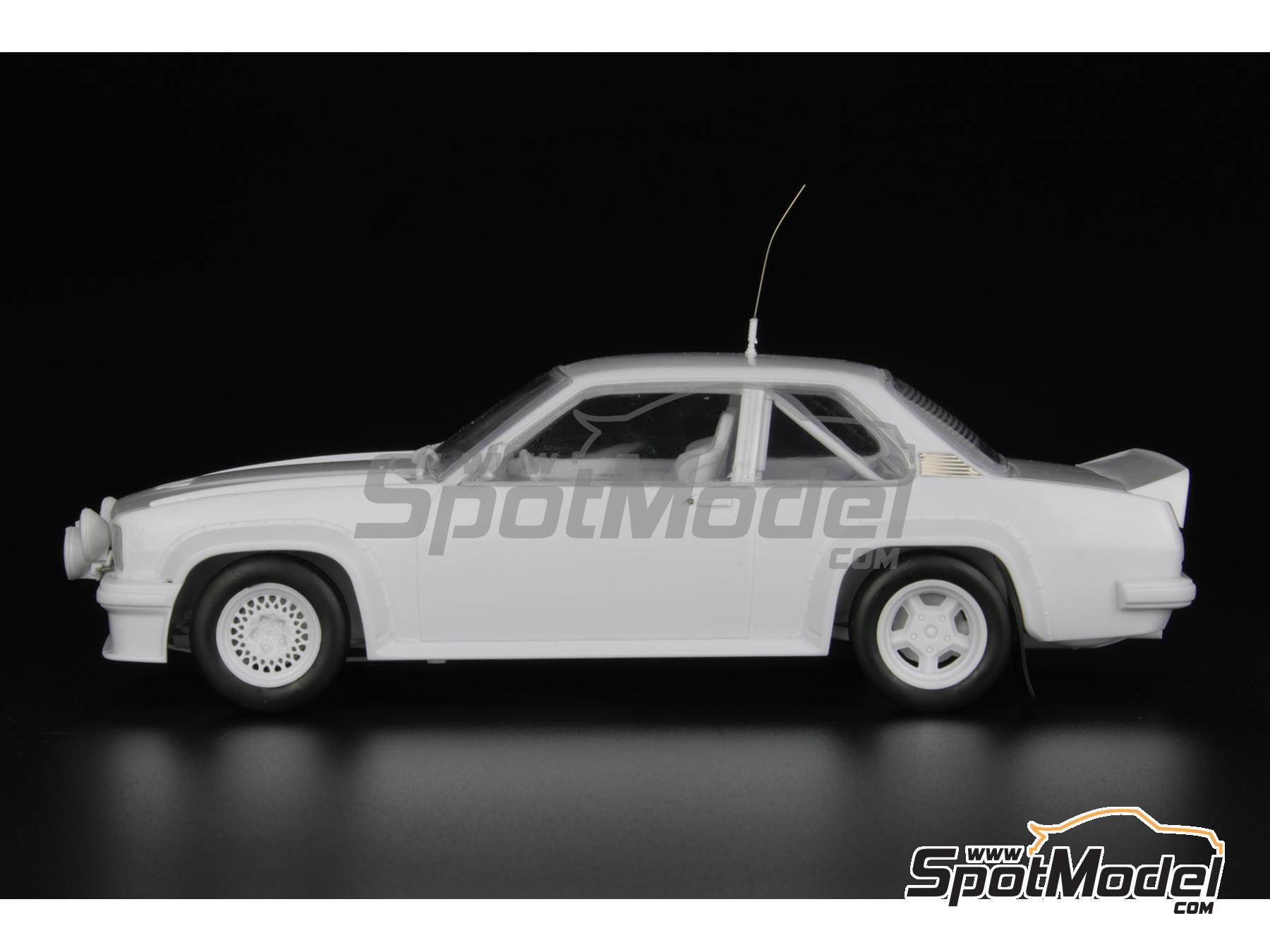 Image 4: Opel Ascona 400 Rothmans Opel Rally Team sponsored by Mobil - Monte Carlo Rally - Rallye Automobile de Monte-Carlo 1982 | Car scale model kit in 1/24 scale manufactured by Belkits (ref.&nbsp;BEL020, also 4545782089295 and BEL-020)