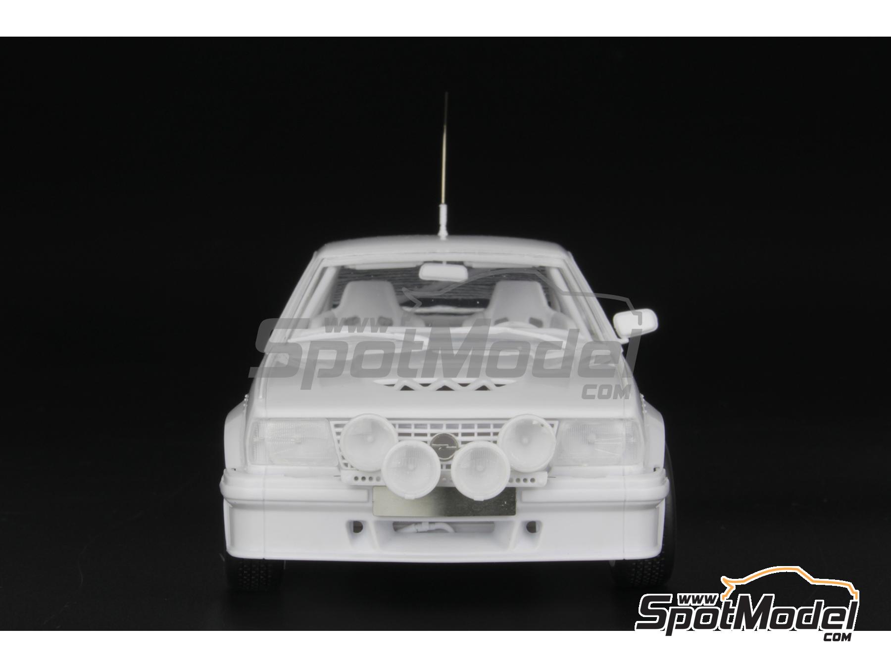 Image 5: Opel Ascona 400 Rothmans Opel Rally Team sponsored by Mobil - Monte Carlo Rally - Rallye Automobile de Monte-Carlo 1982 | Car scale model kit in 1/24 scale manufactured by Belkits (ref.&nbsp;BEL020, also 4545782089295 and BEL-020)