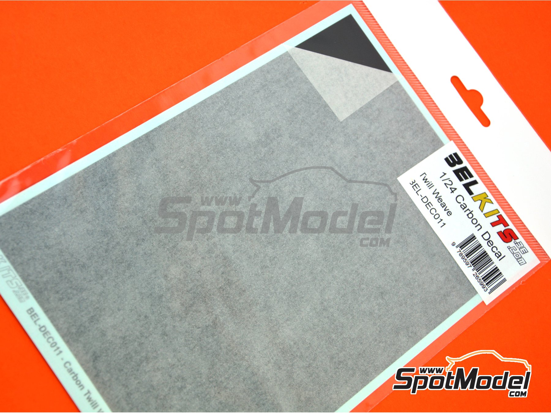 Image 3: Carbon Twill Weave | Carbon fiber decal in 1/24 scale manufactured by Belkits (ref.&nbsp;BELKITS-DEC011, also 9789597265993 and BELDEC011)