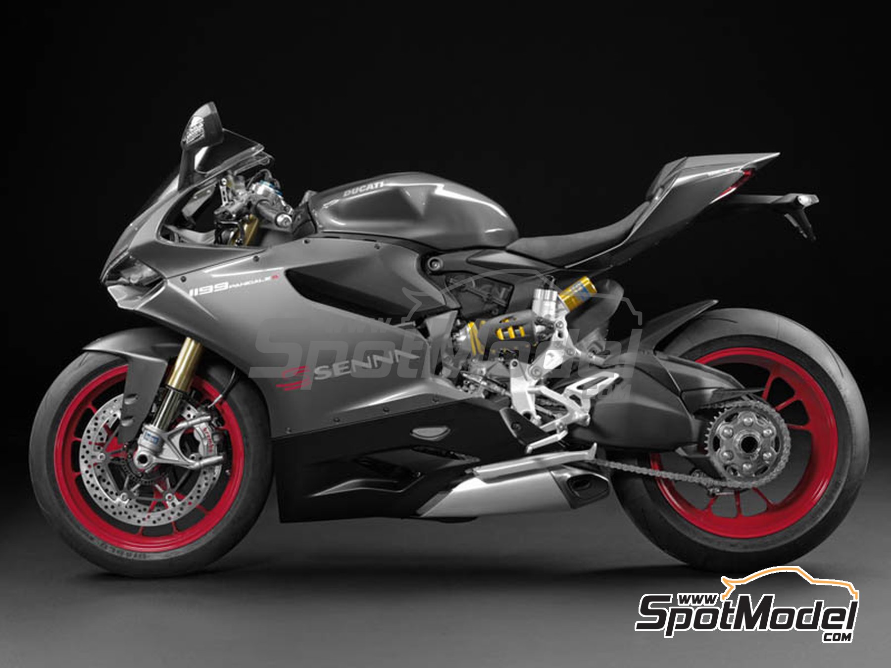 Image 7: Ducati Panigale S Senna | Decoraci&oacute;n en escala&nbsp;1/12 fabricado por Blue Stuff (ref.&nbsp;12-003)