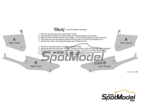 Image 2: Honda NSR500 Gallina Team sponsored by HB International - Motorcycle World Championship 1989 | Marking / livery in 1/12 scale manufactured by Blue Stuff (ref. 12-005)