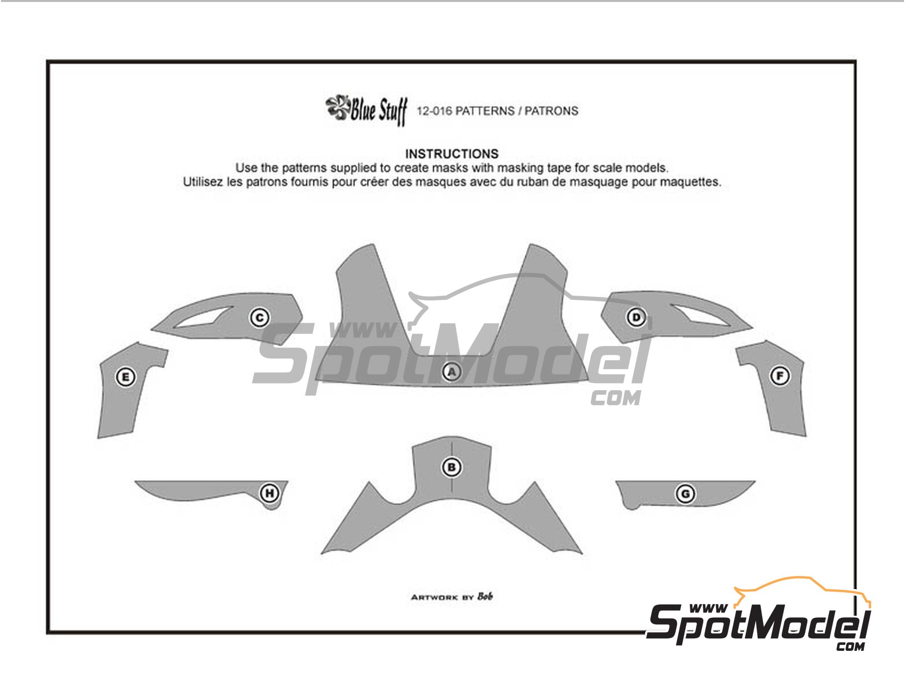 Image 4: Honda RC213V Marc VDS Team sponsored by Estrella Galicia - Moto GP World Championship 2016 | Marking / livery in 1/12 scale manufactured by Blue Stuff (ref.&nbsp;12-016)