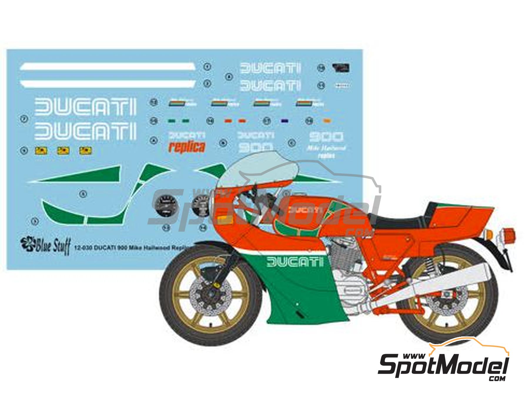 Image 5: Ducati 900 Mike Hailwood Replica | Decoraci&oacute;n en escala&nbsp;1/12 fabricado por Blue Stuff (ref.&nbsp;12-030)