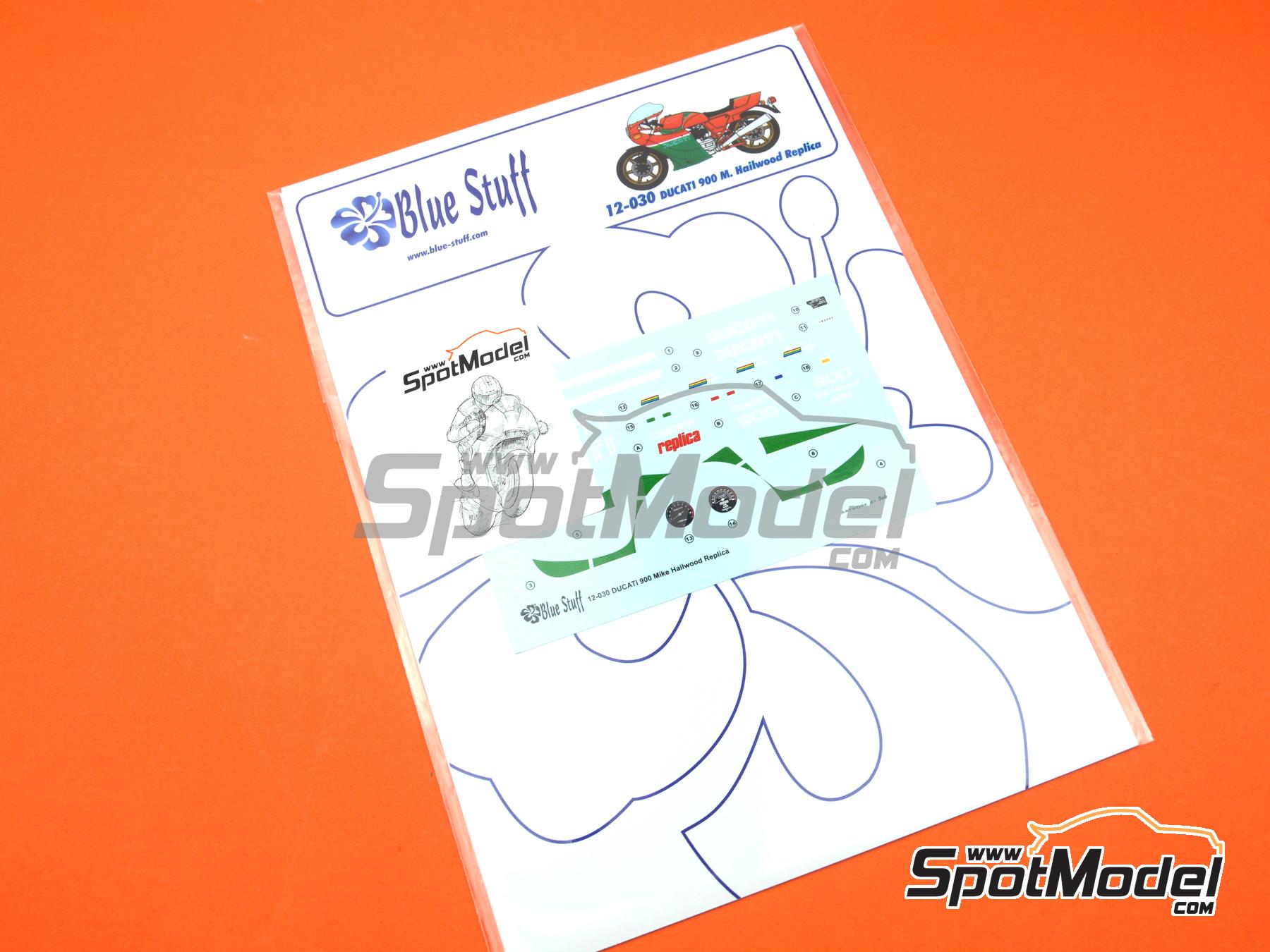 Image 7: Ducati 900 Mike Hailwood Replica | Decoraci&oacute;n en escala&nbsp;1/12 fabricado por Blue Stuff (ref.&nbsp;12-030)
