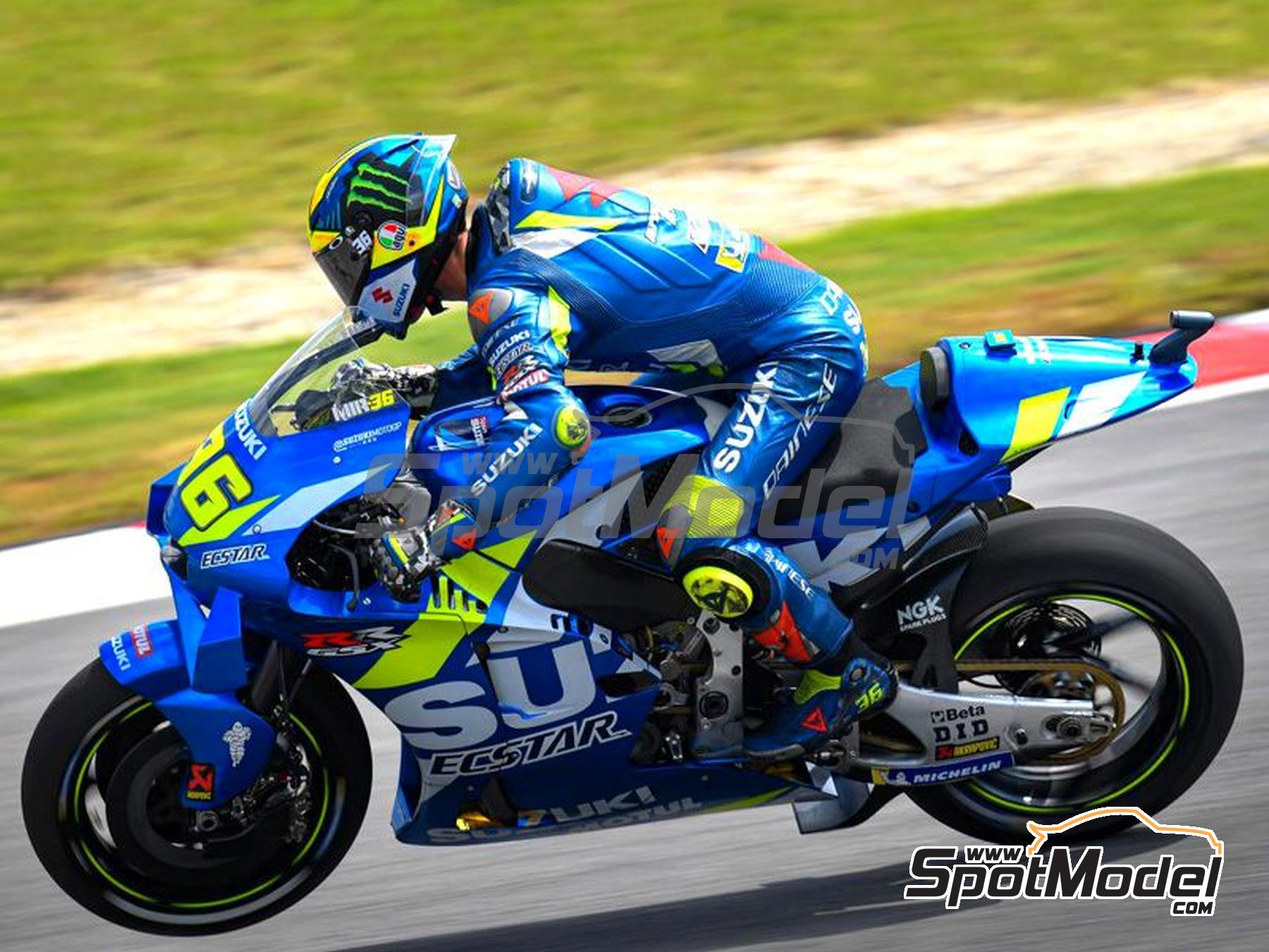 Image 3: Suzuki GSX-RR Suzuki Ecstar Team sponsored by Motul - Moto GP World Championship 2019 and 2020 | Marking / livery in 1/12 scale manufactured by Blue Stuff (ref.&nbsp;12-034)