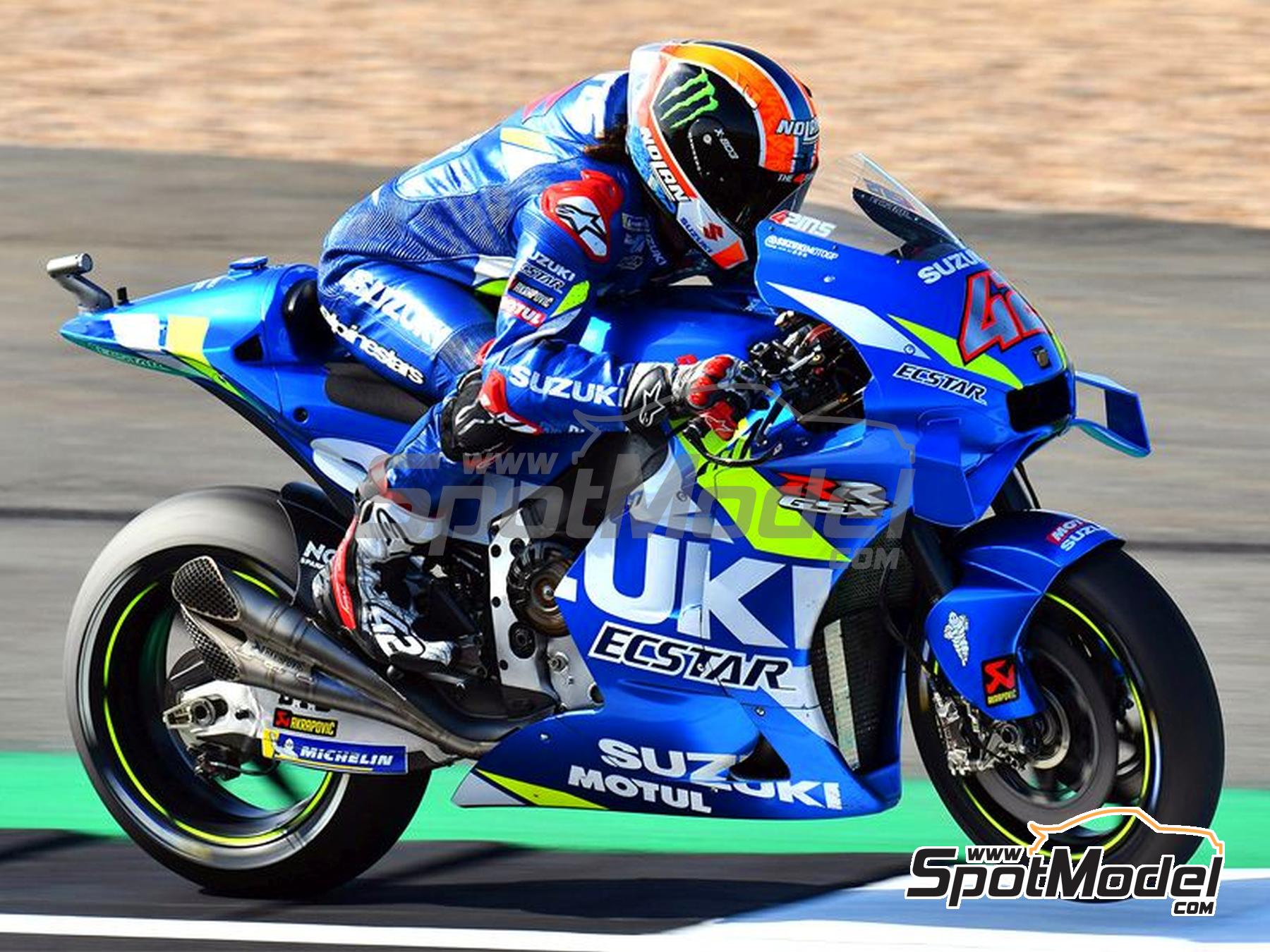 Image 4: Suzuki GSX-RR Suzuki Ecstar Team sponsored by Motul - Moto GP World Championship 2019 and 2020 | Marking / livery in 1/12 scale manufactured by Blue Stuff (ref.&nbsp;12-034)