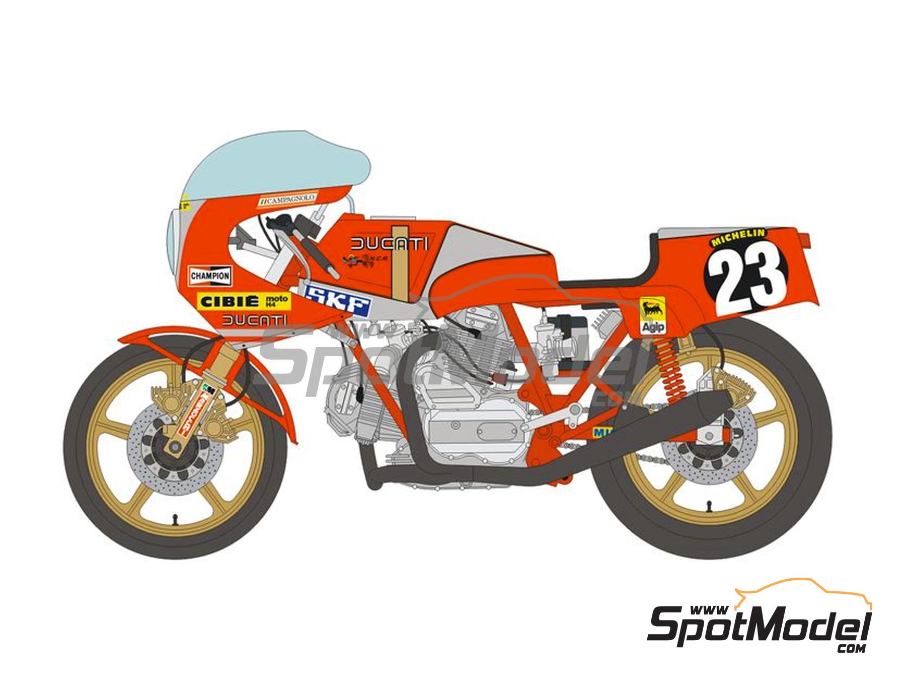 Image 2: Ducati 900 NCR Racer Nepoti Caracchi Racing Team | Marking / livery in 1/12 scale manufactured by Blue Stuff (ref.&nbsp;12-043)