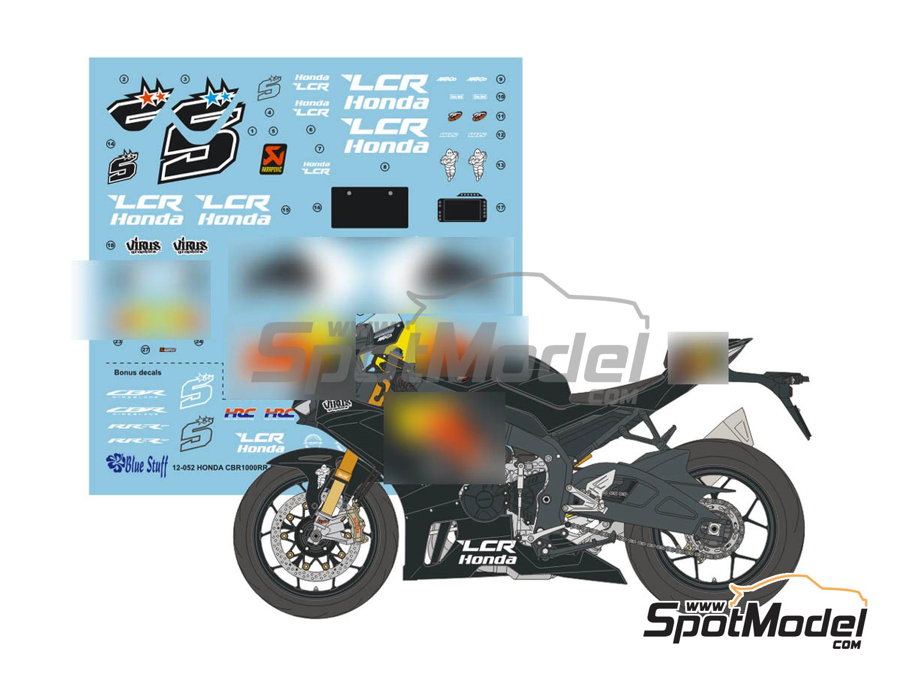 Image 1: Honda CBR1000RR-R SP -  2024 | Marking / livery in 1/12 scale manufactured by Blue Stuff (ref.&nbsp;12-052)