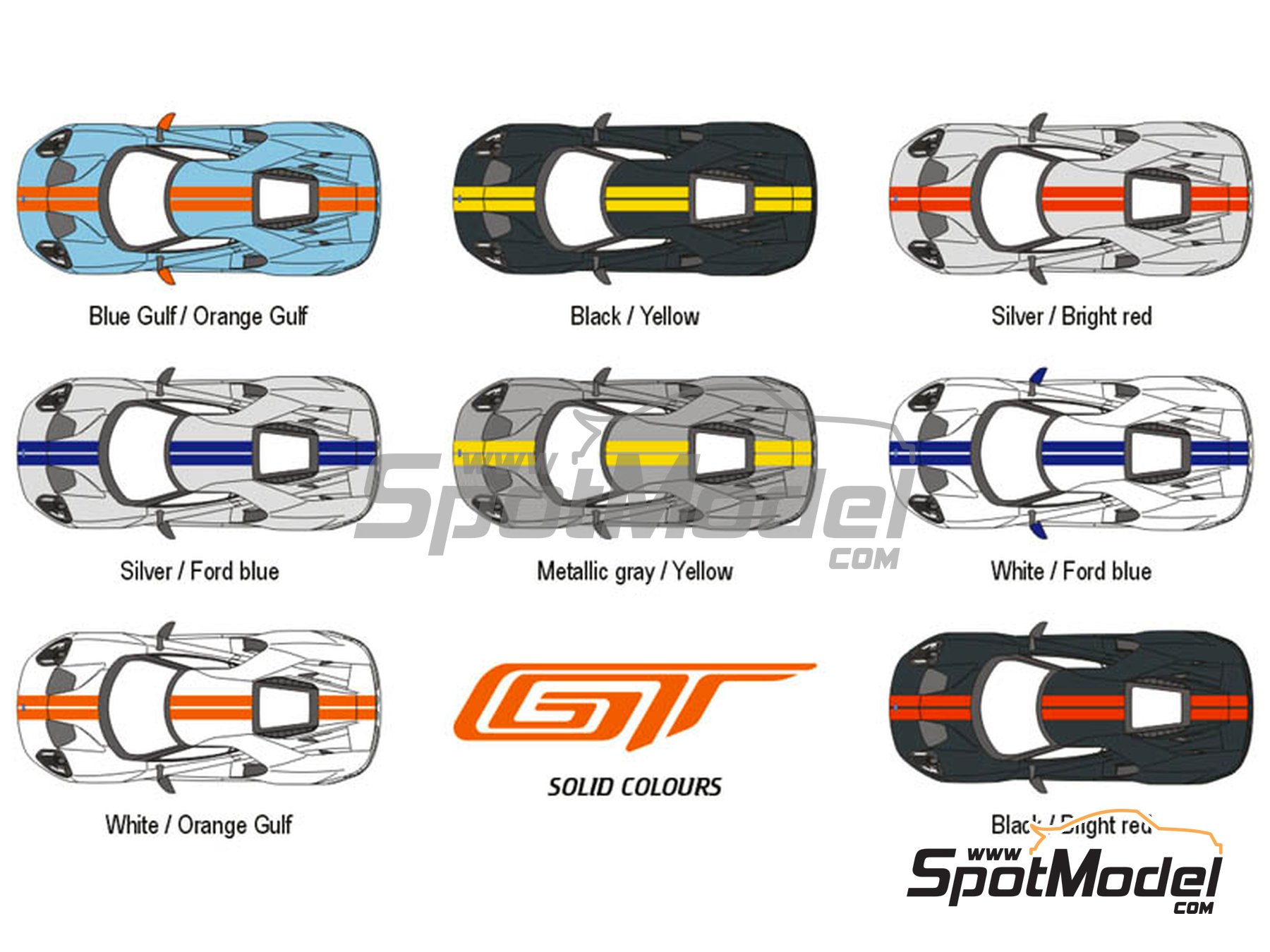 Image 1: Ford GT | Decoración en escala 1/24 fabricado por Blue Stuff (ref. 24-015)