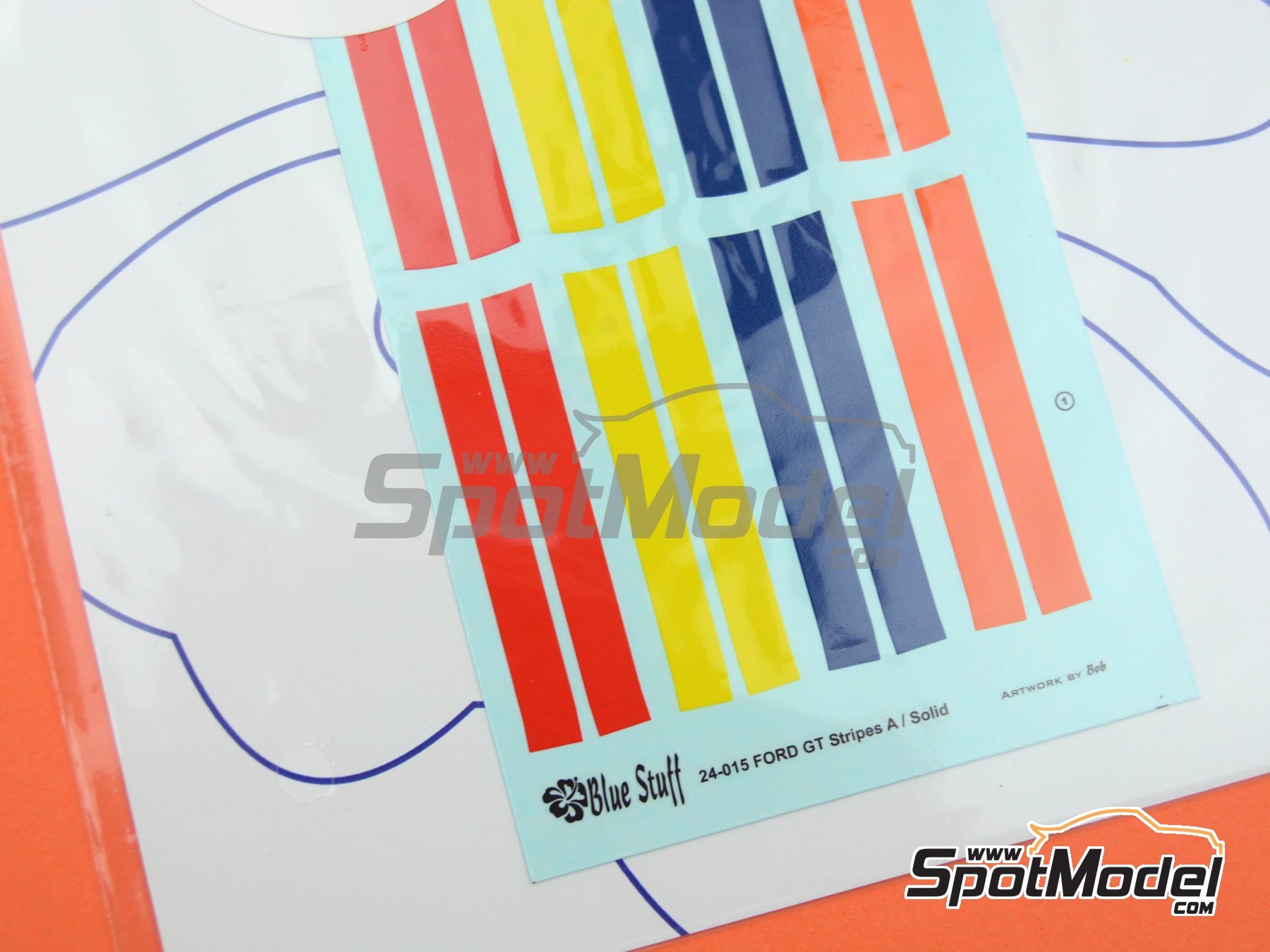 Image 8: Ford GT | Decoración en escala 1/24 fabricado por Blue Stuff (ref. 24-015)