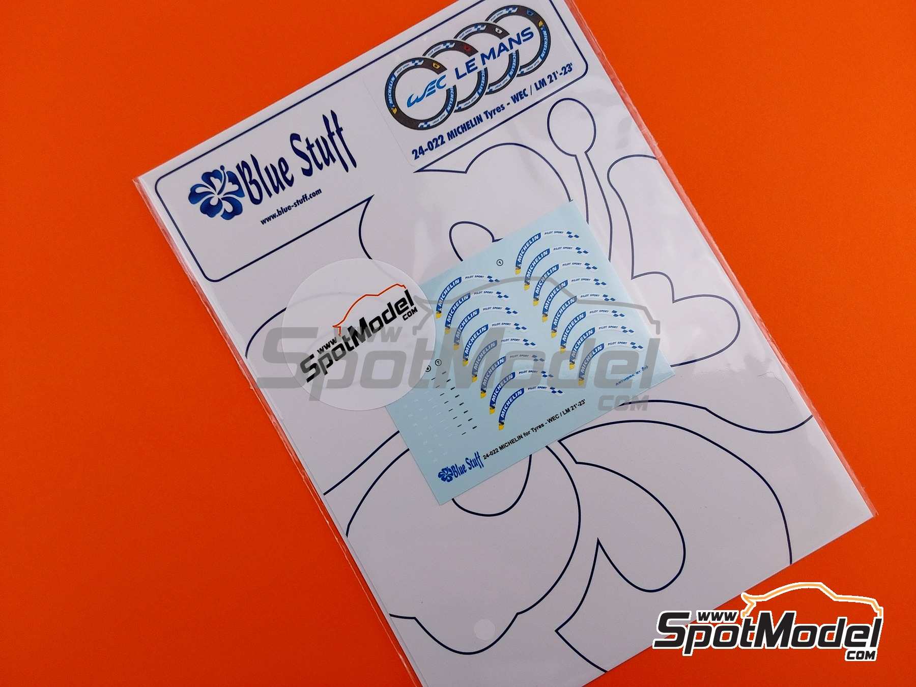 Image 2: Michelin WEC / Le Mans -  2021-2023 | Logotipos en escala&nbsp;1/24 fabricado por Blue Stuff (ref.&nbsp;24-022)