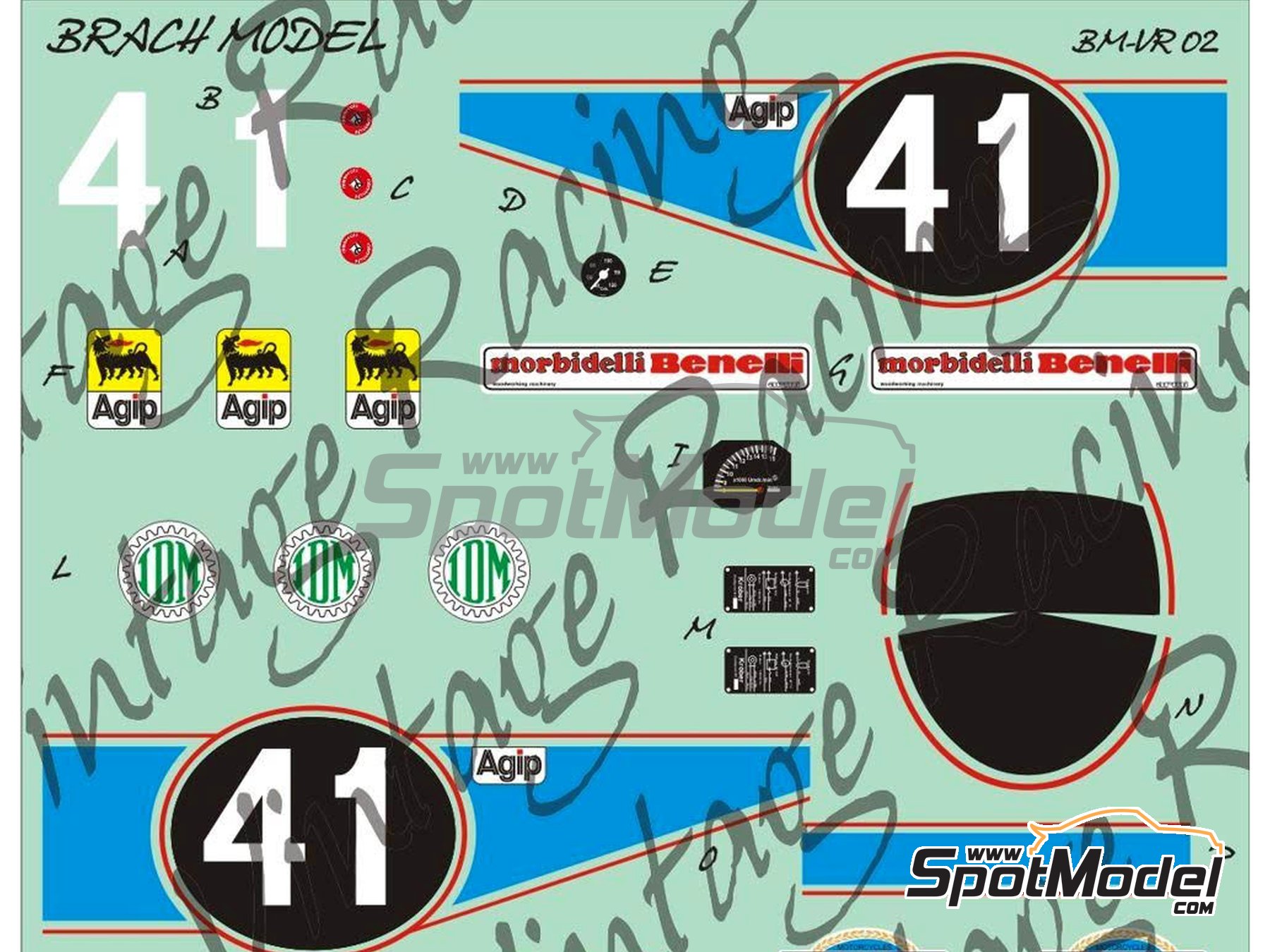 Image 3: Morbidelli 125cc - Campeonato del Mundo de Motociclismo 1976 | Maqueta de moto en escala&nbsp;1/12 fabricado por Brach Model (ref.&nbsp;BM-VR02, tambien 4589936673008)