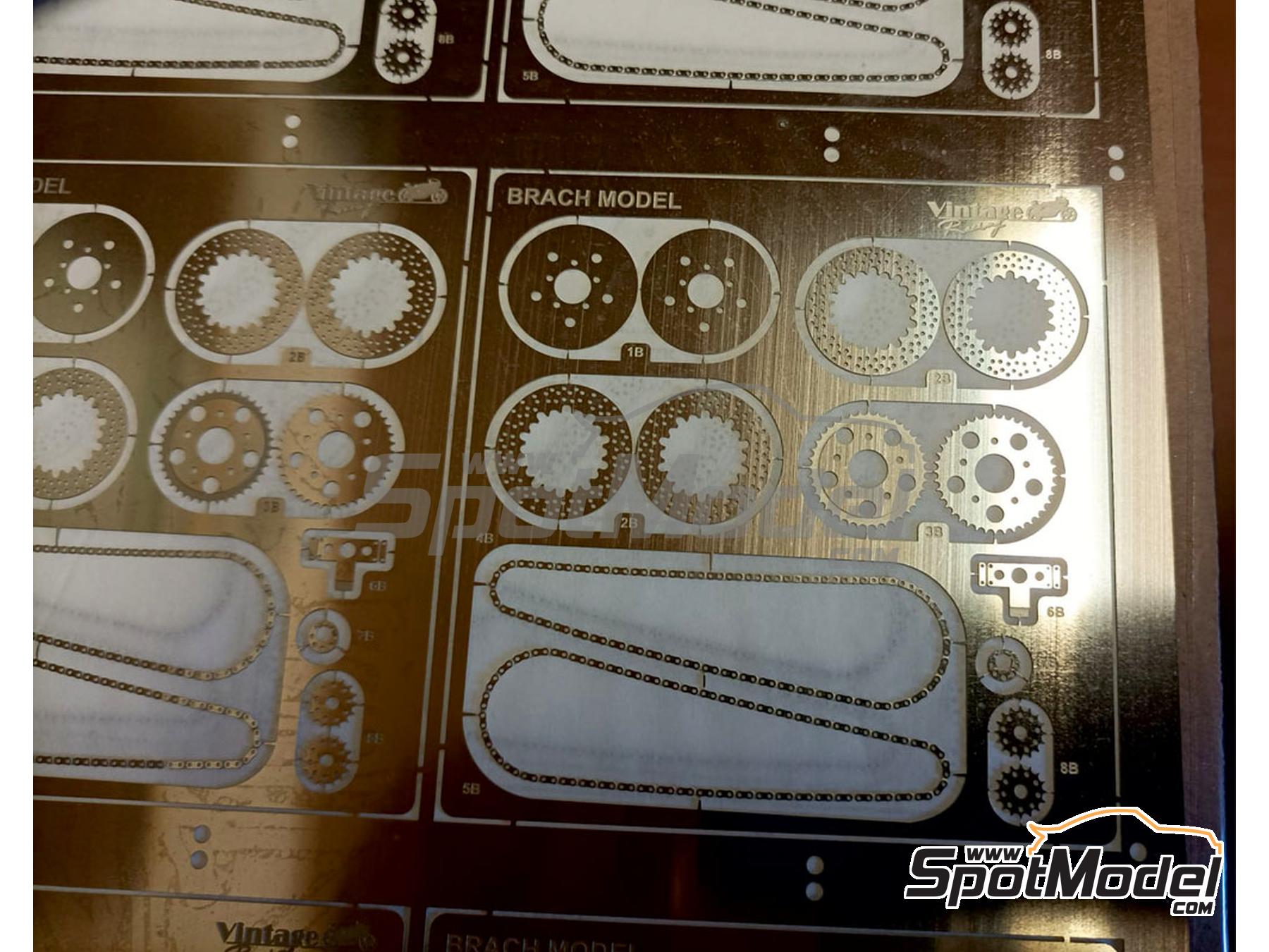 Image 5: Garelli 125cc patrocinado por Kodak - Campeonato del Mundo de Motociclismo 1987 | Maqueta de moto en escala 1/12 fabricado por Brach Model (ref. BM-VR14)