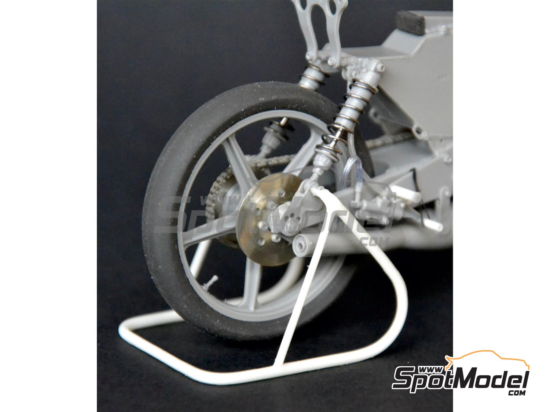 Image 15: Garelli 125cc patrocinado por Kodak - Campeonato del Mundo de Motociclismo 1987 | Maqueta de moto en escala 1/12 fabricado por Brach Model (ref. BM-VR14)