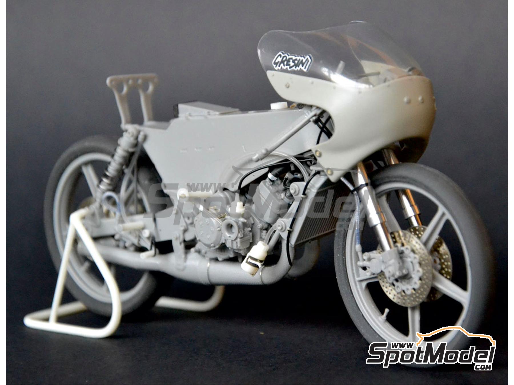 Image 17: Garelli 125cc patrocinado por Kodak - Campeonato del Mundo de Motociclismo 1987 | Maqueta de moto en escala 1/12 fabricado por Brach Model (ref. BM-VR14)