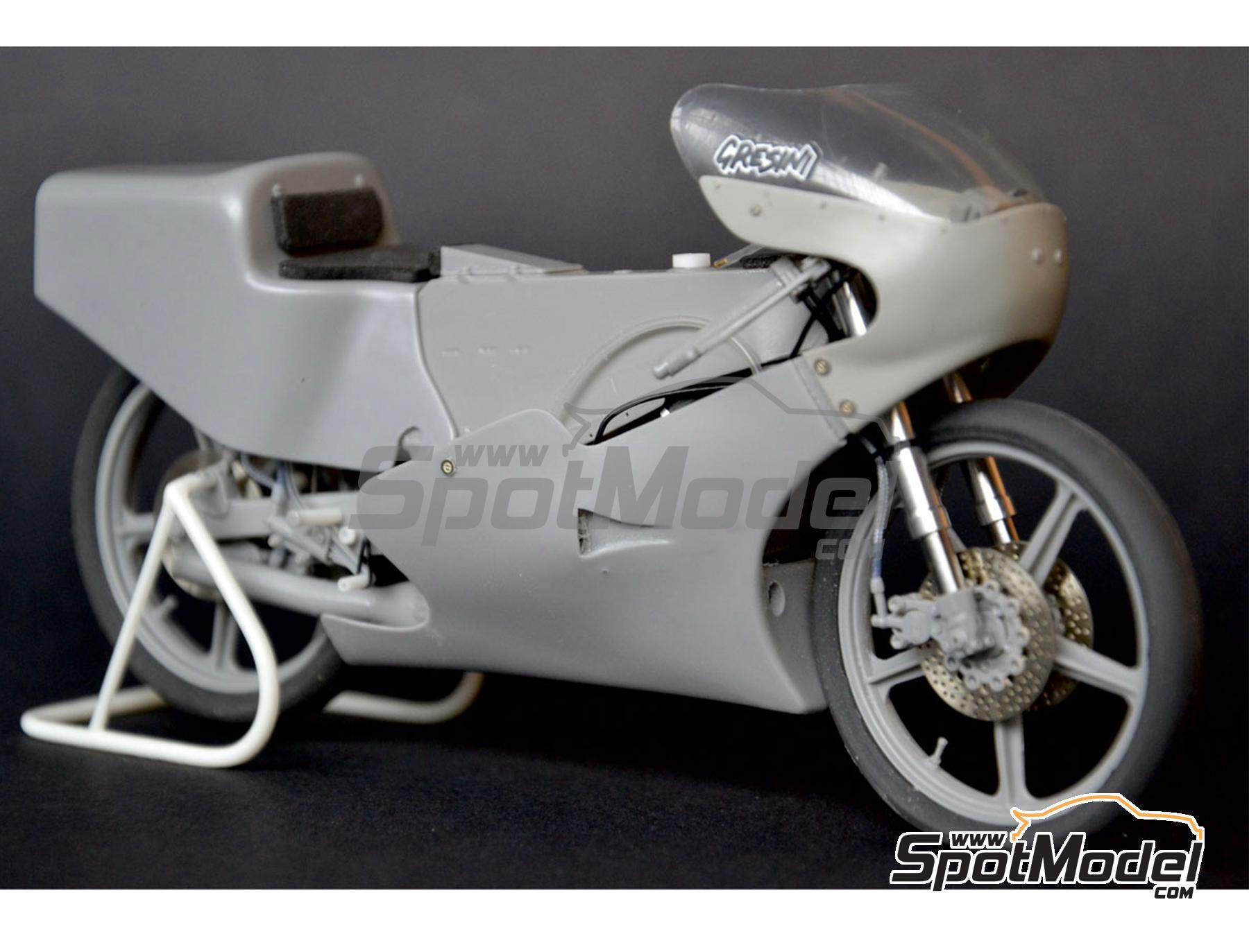Image 19: Garelli 125cc patrocinado por Kodak - Campeonato del Mundo de Motociclismo 1987 | Maqueta de moto en escala 1/12 fabricado por Brach Model (ref. BM-VR14)