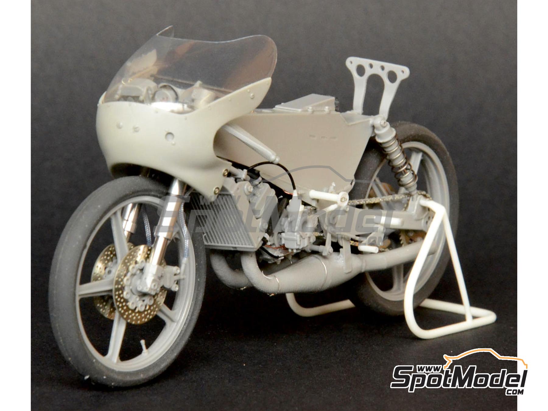 Image 21: Garelli 125cc patrocinado por Kodak - Campeonato del Mundo de Motociclismo 1987 | Maqueta de moto en escala 1/12 fabricado por Brach Model (ref. BM-VR14)