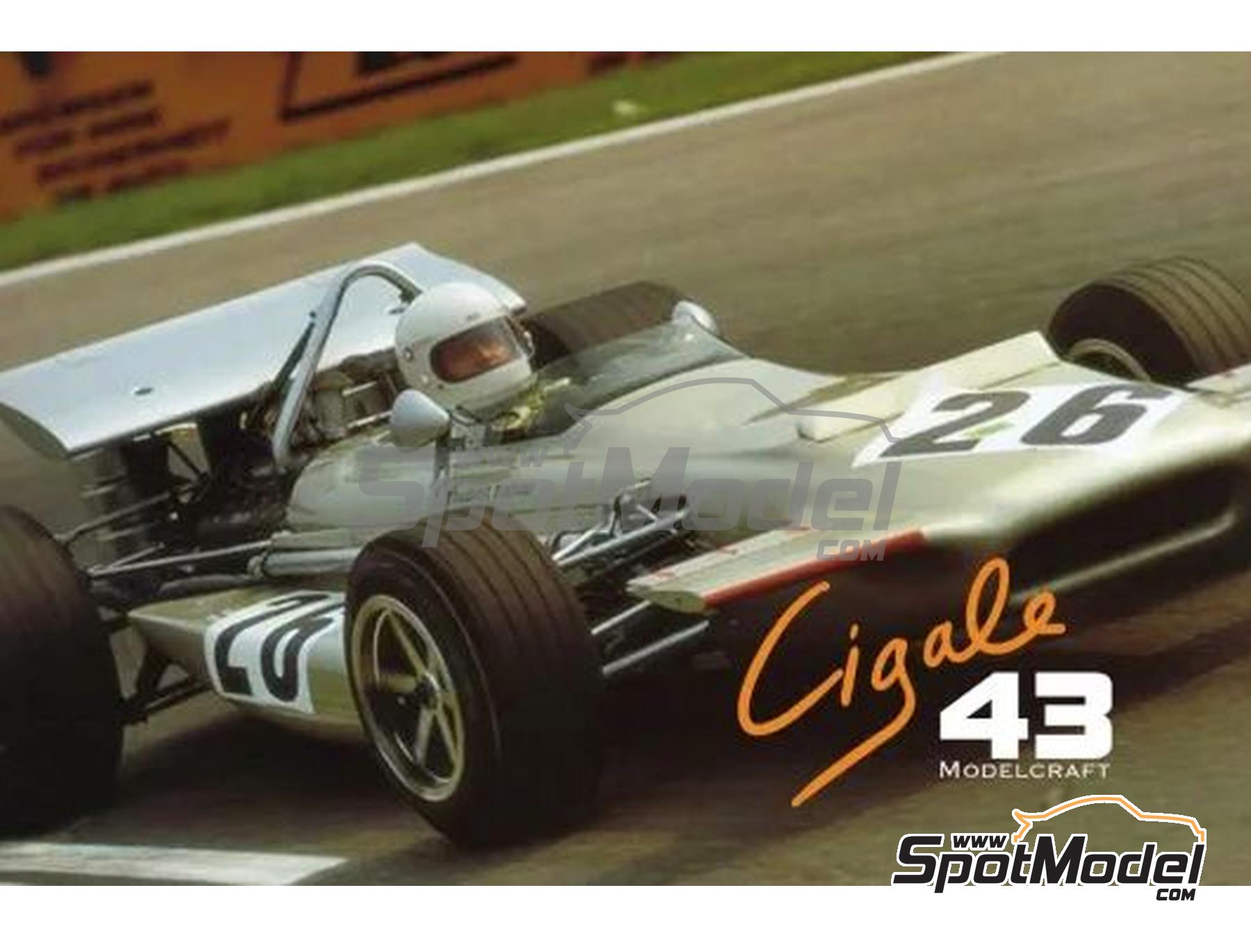 Image 3: March Ford 701 Equipo Hubert Hahne Racing patrocinado por Arnold - Gran Premio de F&oacute;rmula 1 de Alemania, Gran Premio de F&oacute;rmula 1 de Italia 1970 y 1971 | Decoraci&oacute;n en escala&nbsp;1/43 fabricado por Cigale 43 Modelcraft (ref.&nbsp;CIGALE-CDS023, tambien CDS023)