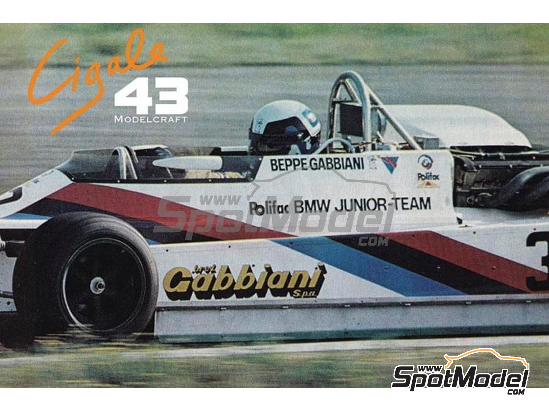 Image 4: March BMW 792 F2 Equipo Polifac BMW Junior patrocinado por Astra, Gabbiani Spa - Campeonato de Europa de F2 1979 | Decoración en escala 1/43 fabricado por Cigale 43 Modelcraft (ref. CIGALE-CDS019, tambien CDS019)