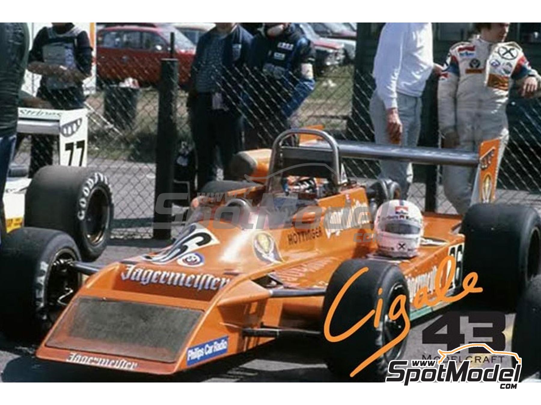 Image 3: March BMW 792 F2 patrocinado por Jägermeister - Campeonato de Europa de F2 1979 | Decoración en escala 1/43 fabricado por Cigale 43 Modelcraft (ref. CIGALE-CDS020, tambien CDS020)
