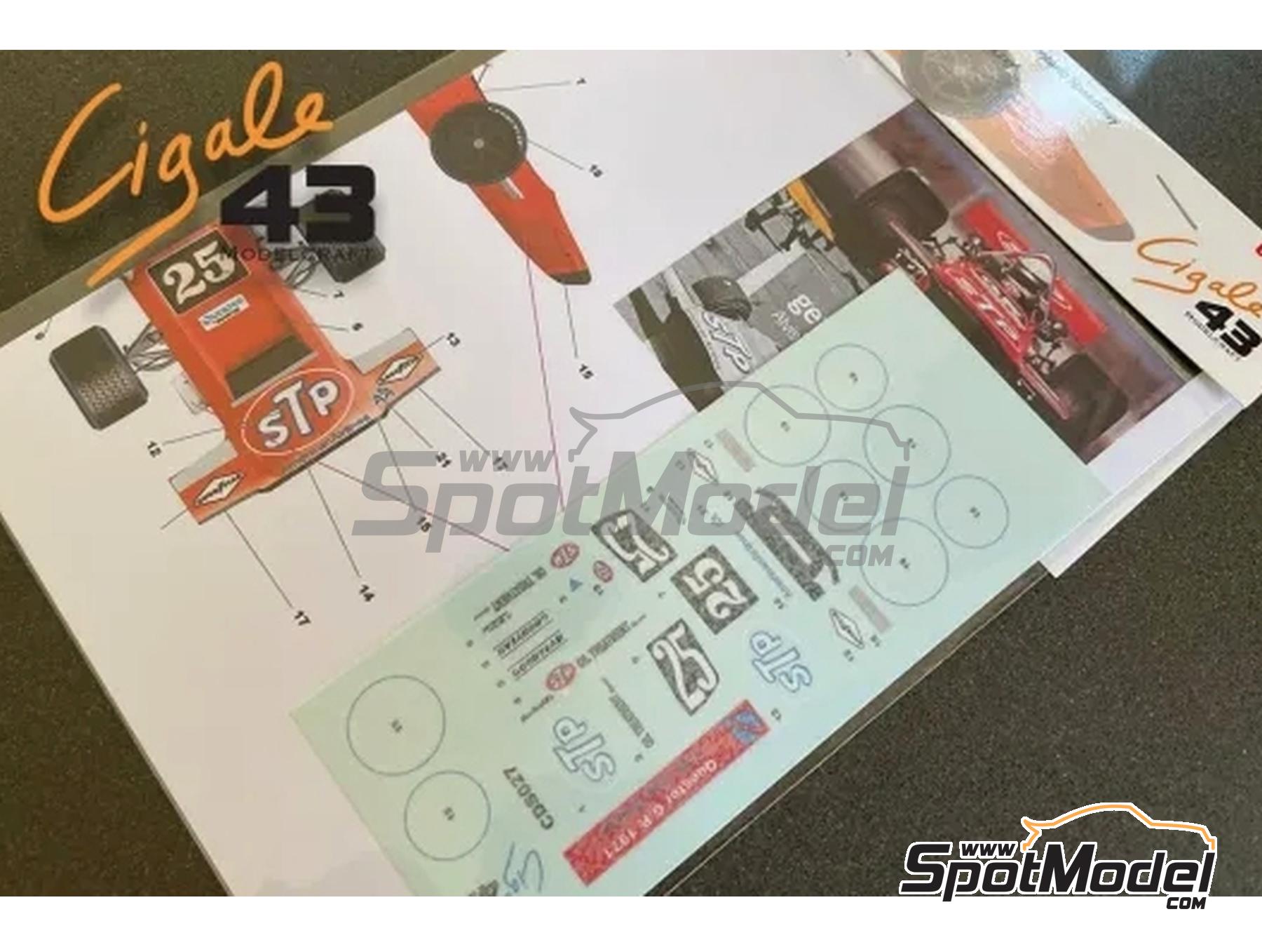 Image 3: March Ford 701 patrocinado por STP - Questor GP Ontario Speedway 1971 | Decoración en escala 1/43 fabricado por Cigale 43 Modelcraft (ref. CIGALE-CDS027, tambien CDS027)